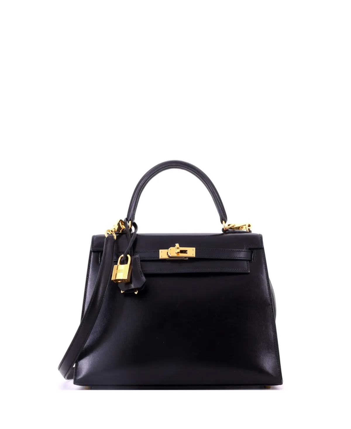 Pre-Owned Kelly 25 Handbag Tadelakt with Gold Hardware by Hermes
