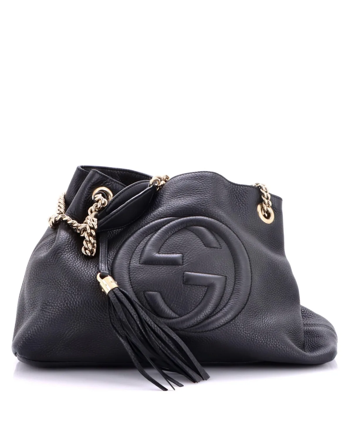 Pre-Owned Medium Soho Chain Strap Shoulder Bag Leather