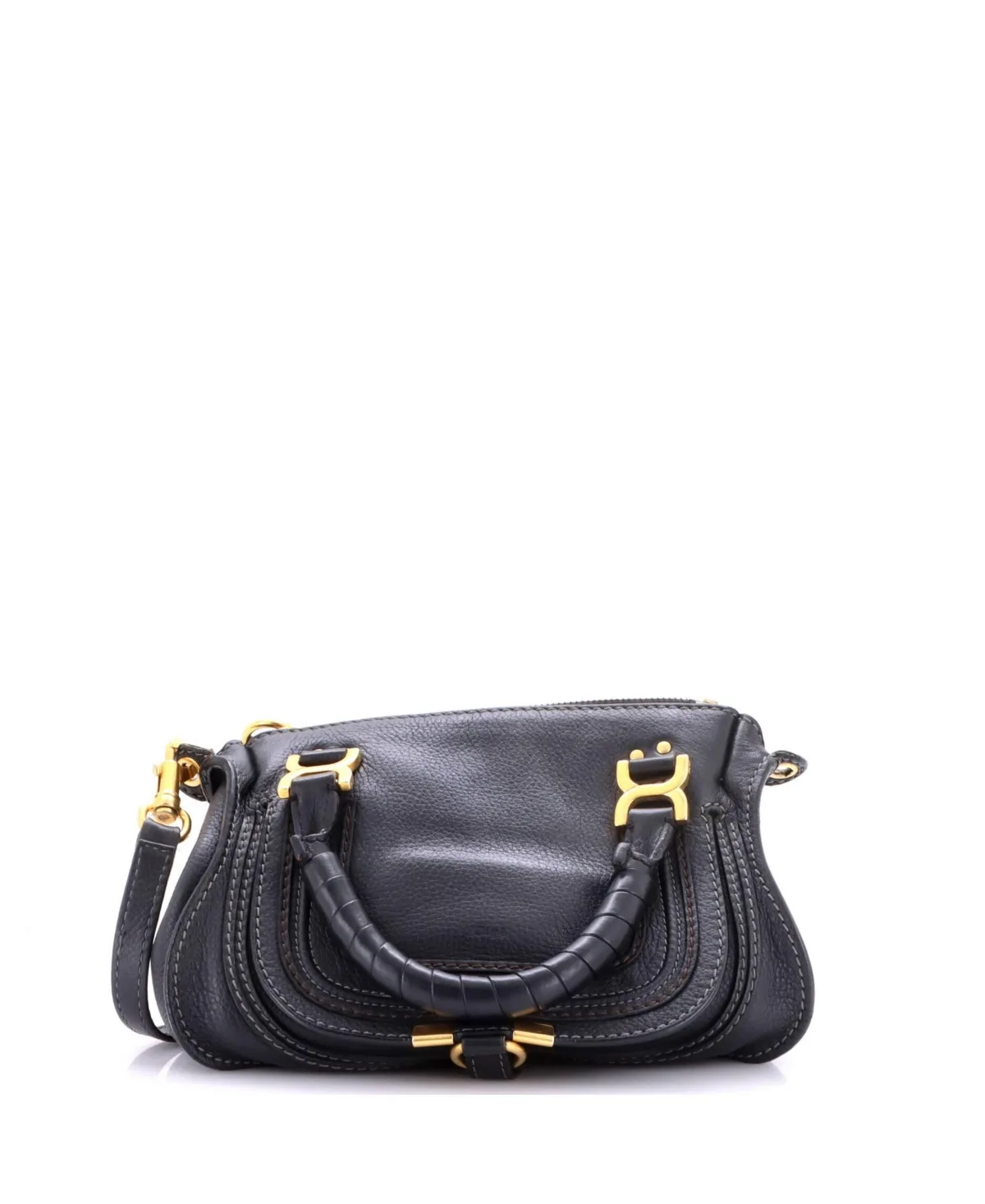 Pre-Owned Baby Marcie Satchel Leather by Chloé