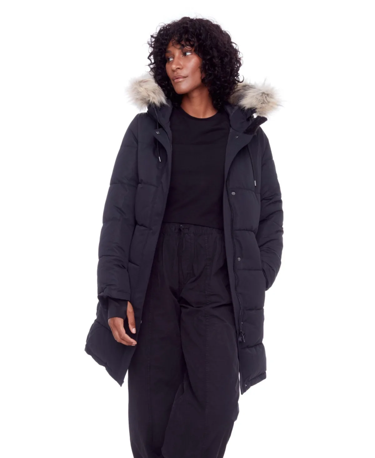 Aulavik Mid-Length Hooded Parka Coat
