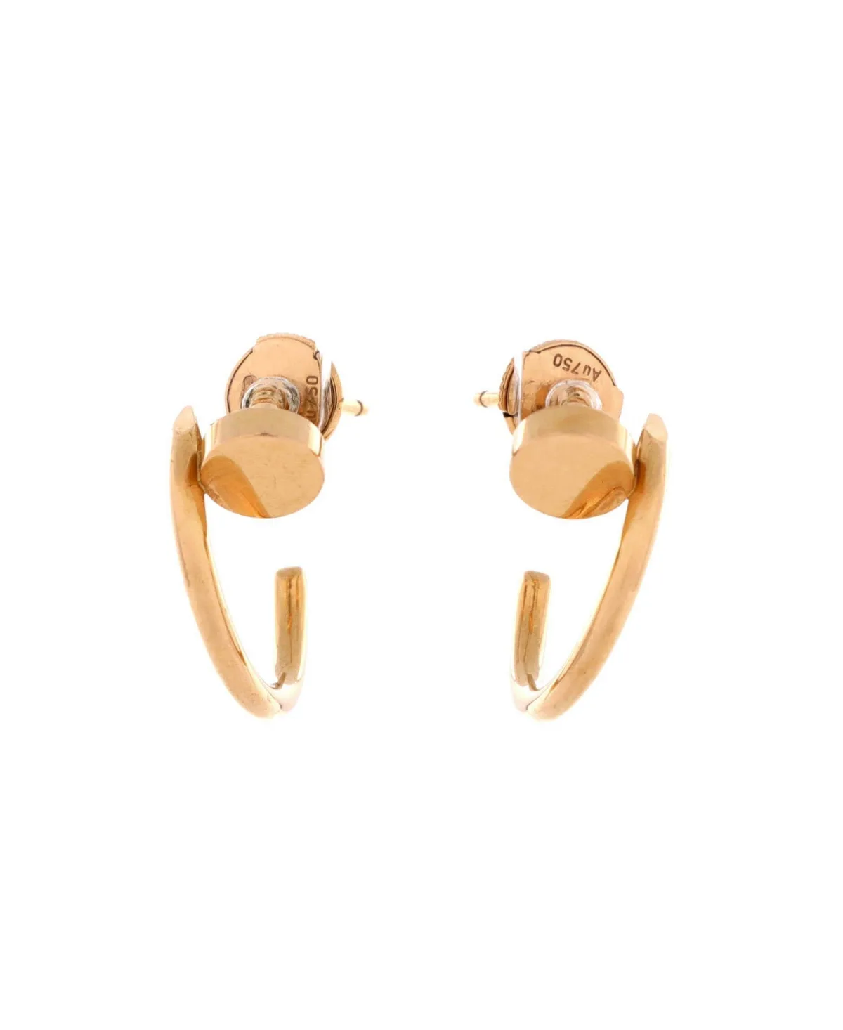 Pre-Owned Juste Un Clou Hoop Earrings - 18k Rose Gold