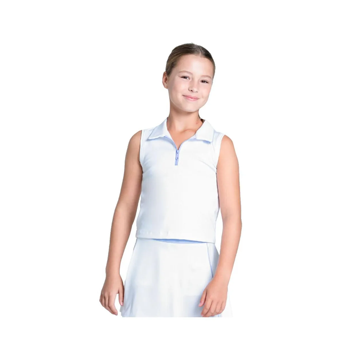 Club Zip Sleeveless Golf Polo by Lucky in Love