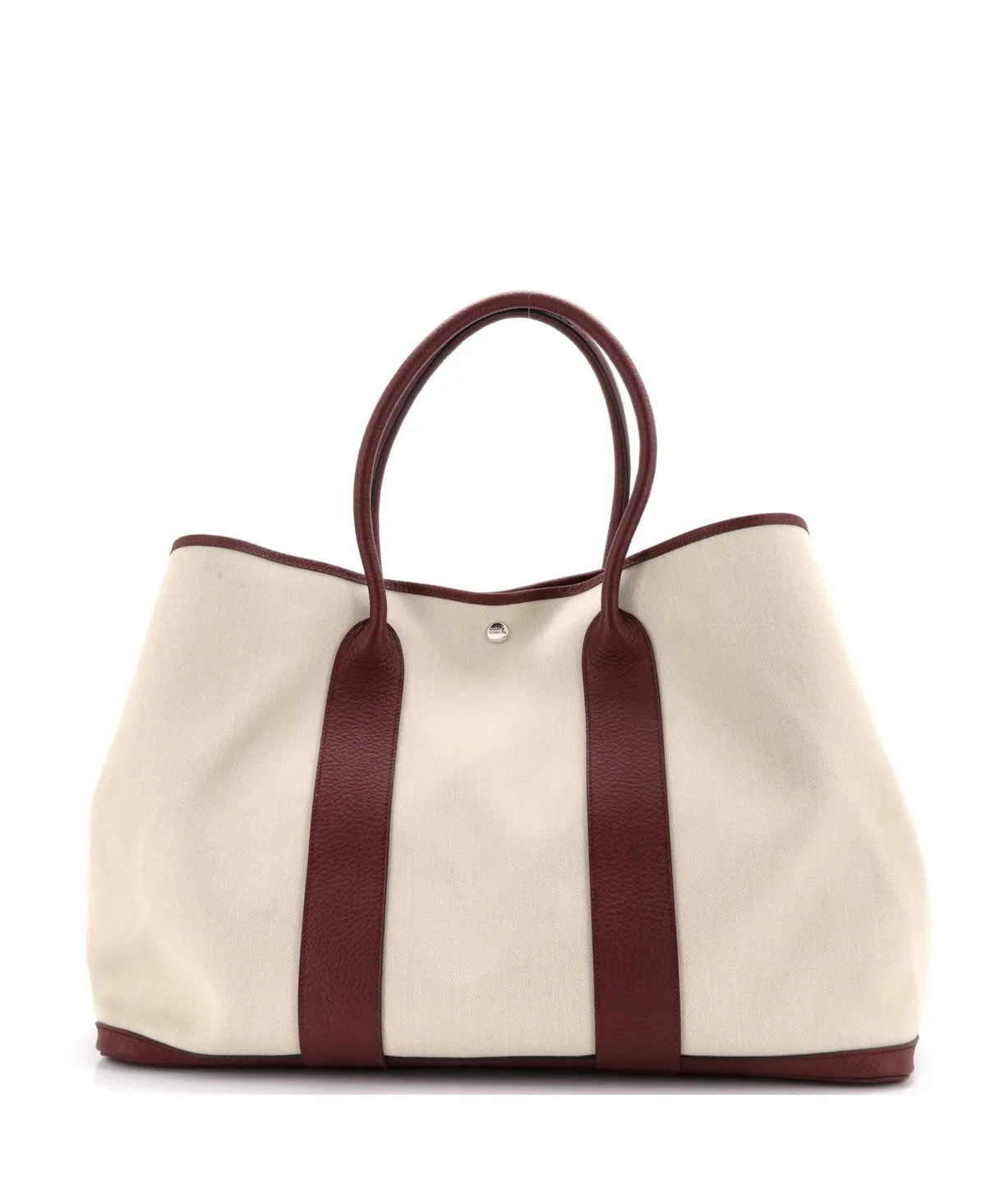 Pre-Owned 49 Garden Party Tote Toile and Leather by Hermes