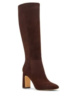 Wisee Block Heel Knee High Dress Boots Regular Wide Calf by Madden Girl
