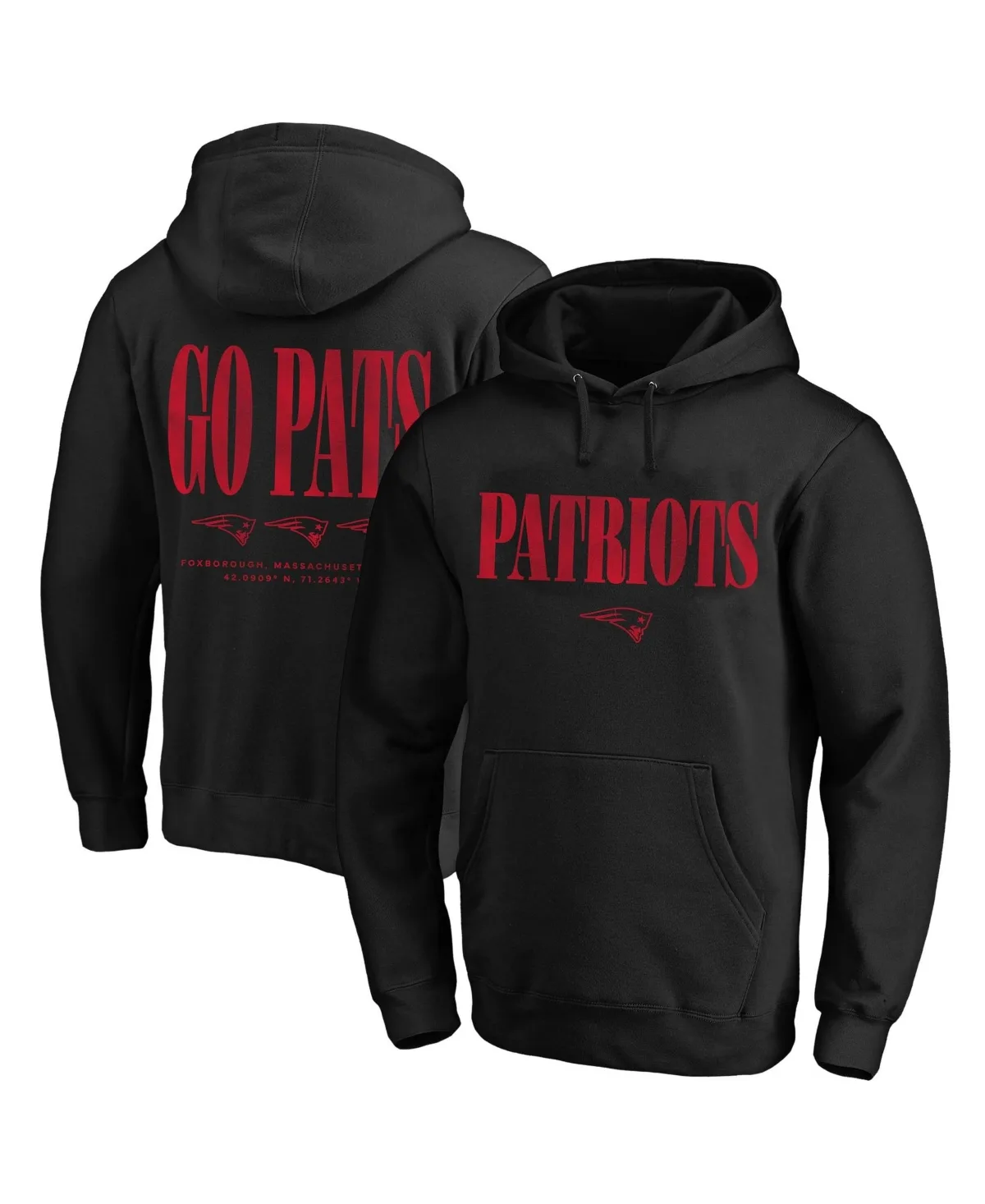 New England Patriots Graphic Pullover Hoodie by Fanatics