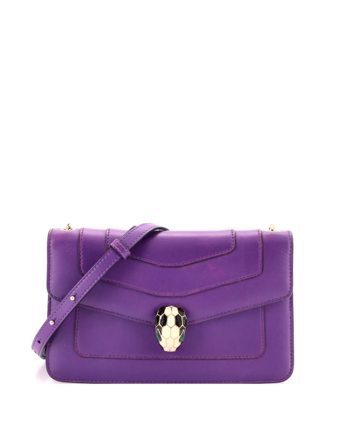 Pre-Owned Bvlgari Small Serpenti Crossbody Bag Leather