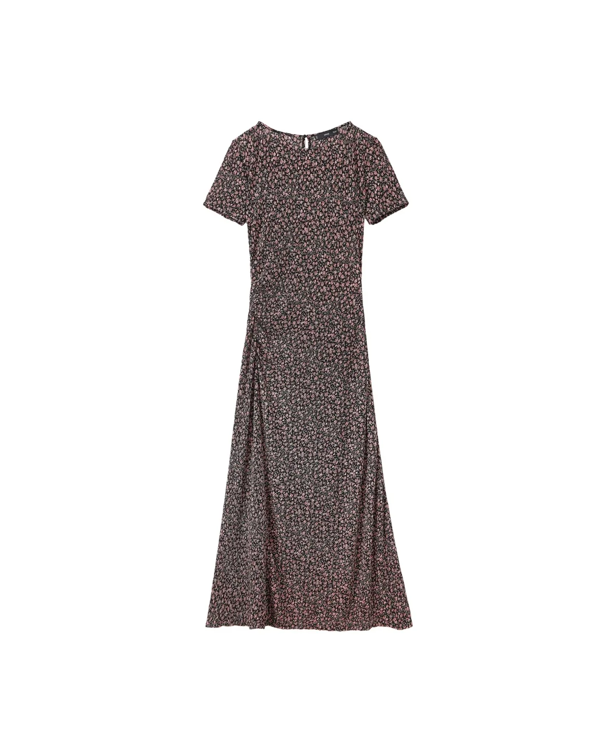 Floral Midi Draped Detail Dress by Mango