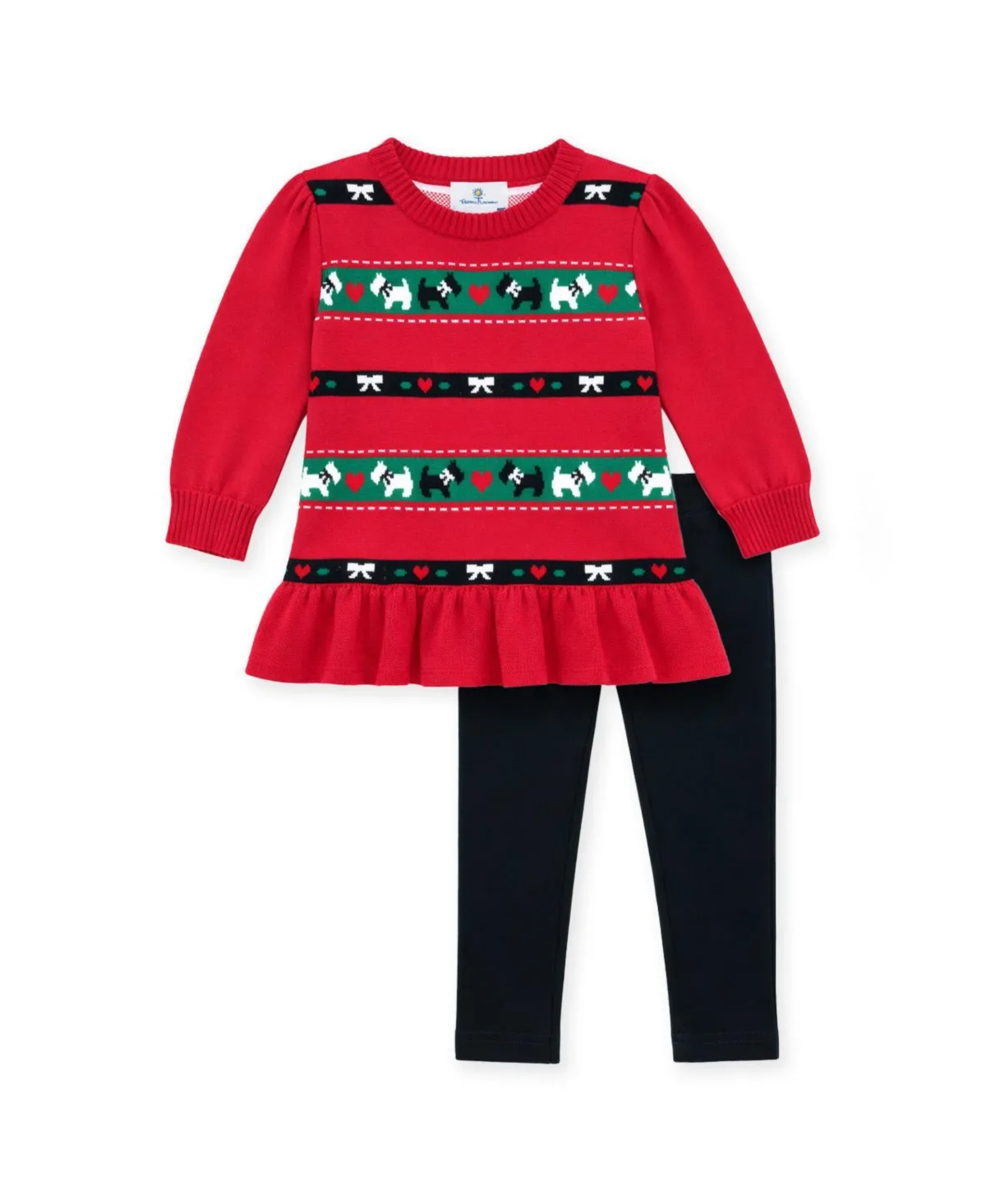 Puff-Sleeve Jacquard-Knit Tunic and Leggings, 2-Piece Set by Florence Eiseman