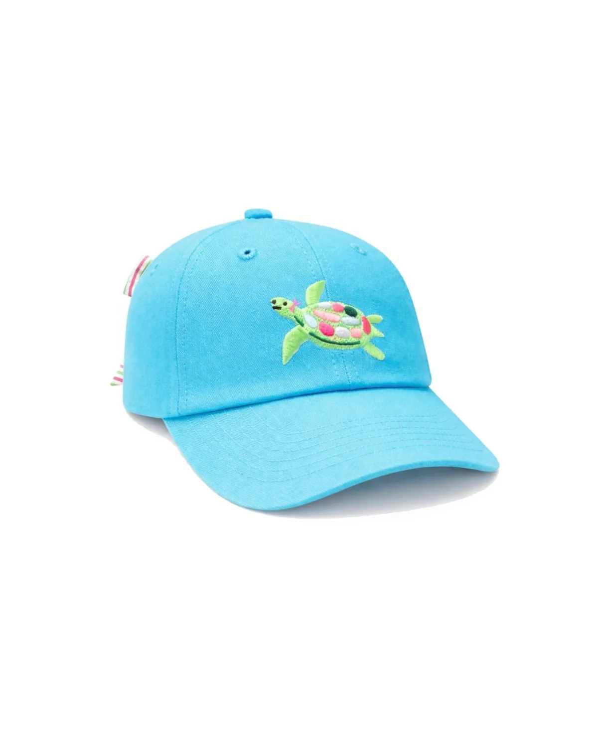 Adjustable Sea Turtle Bow Baseball Hat by Bits & Bows