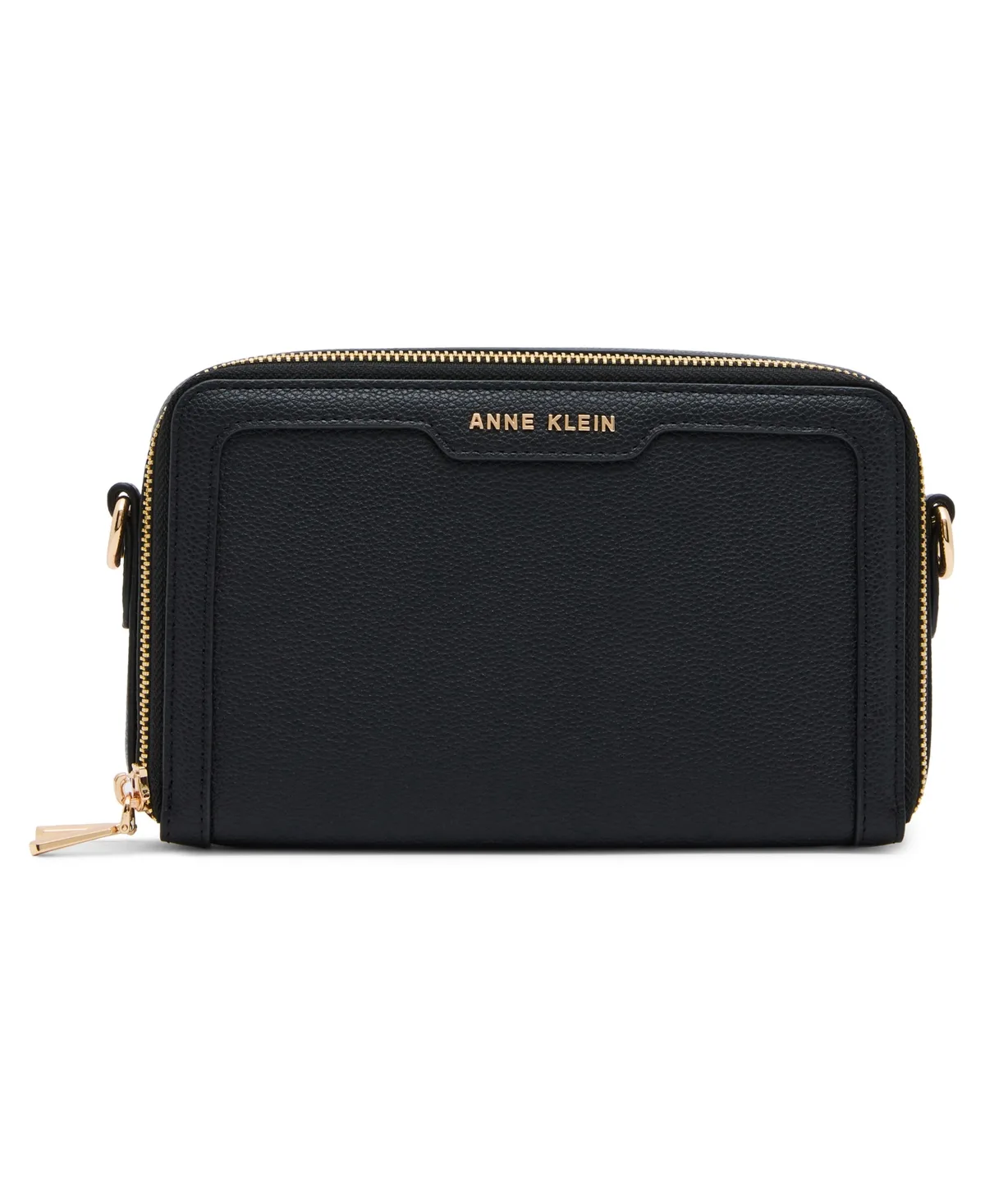 Double Zipper Medium Camera Crossbody Handbag