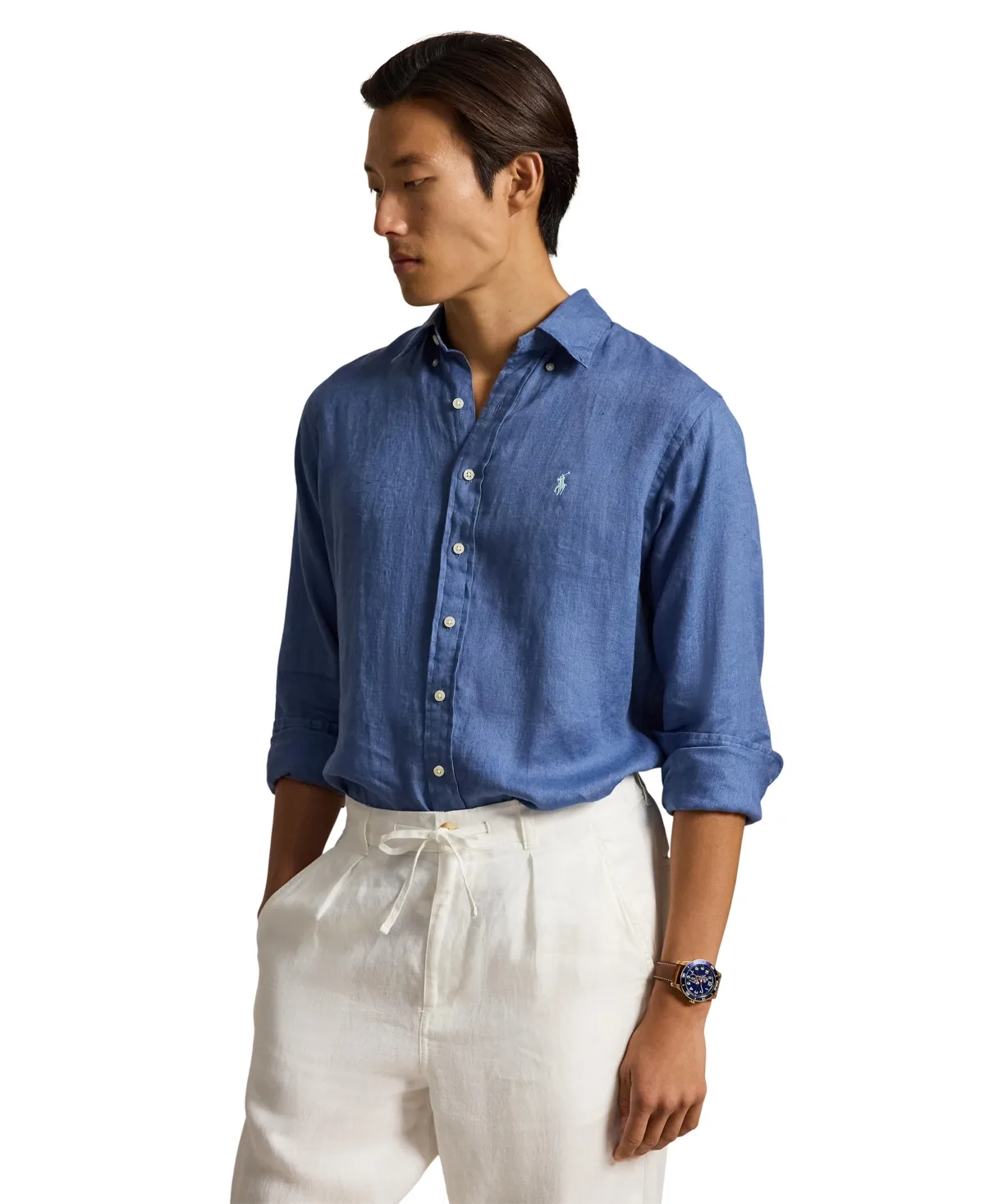 Classic Fit Linen Shirt by Polo Ralph Lauren