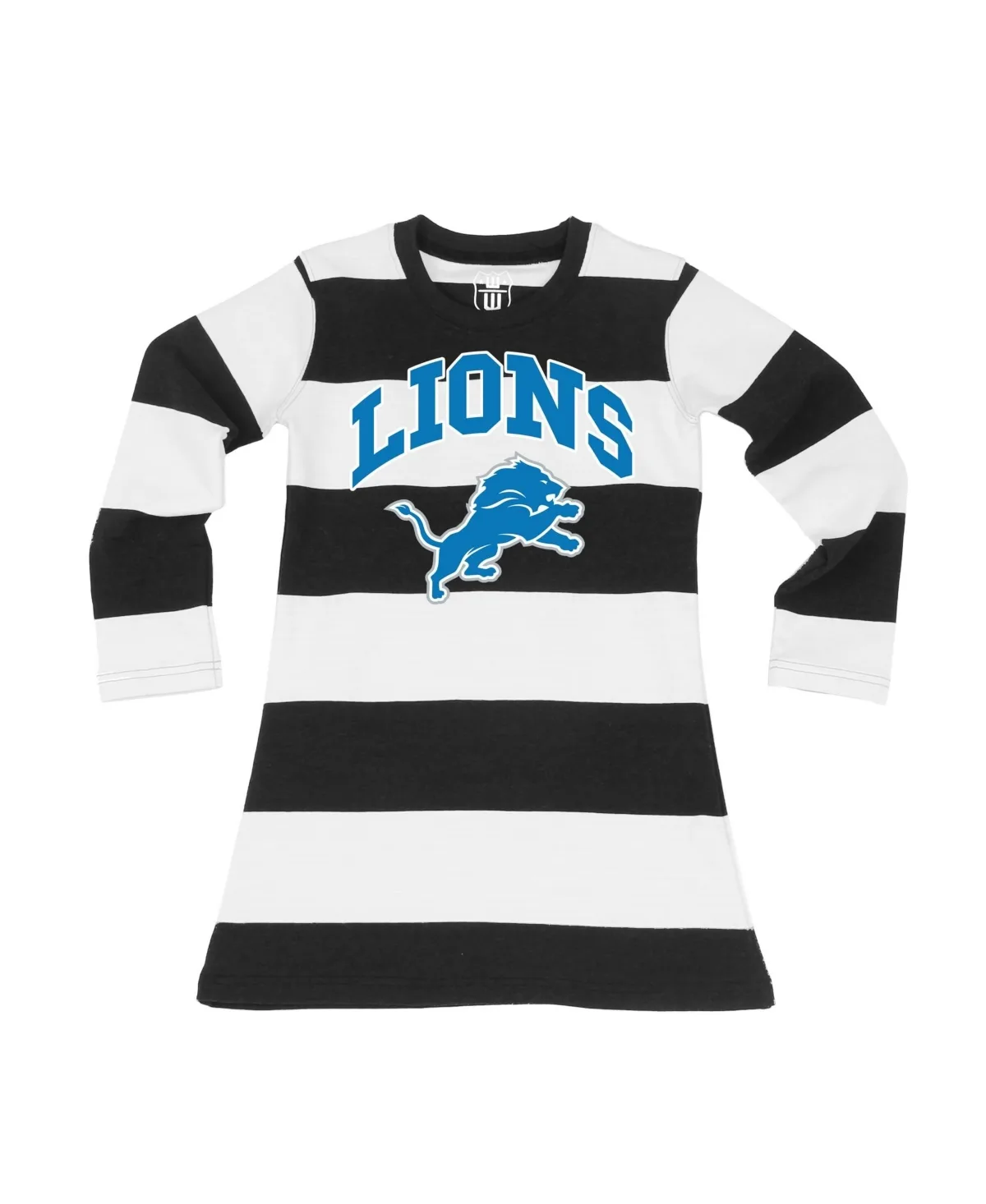 Detroit Lions Long-Sleeve Striped Dress by Wes & Willy