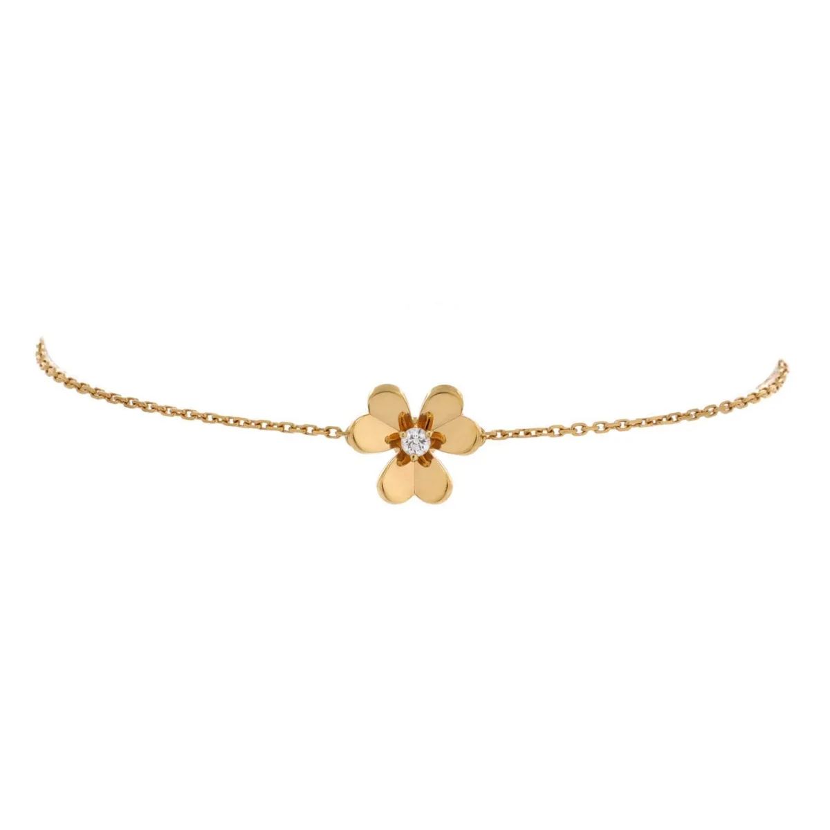 Pre-Owned Van Cleef & Arpels Frivole Diamond Bracelet (0.05 ct. t.w.) 18K Yellow Gold by Pre Owned Van Cleef & Arpels