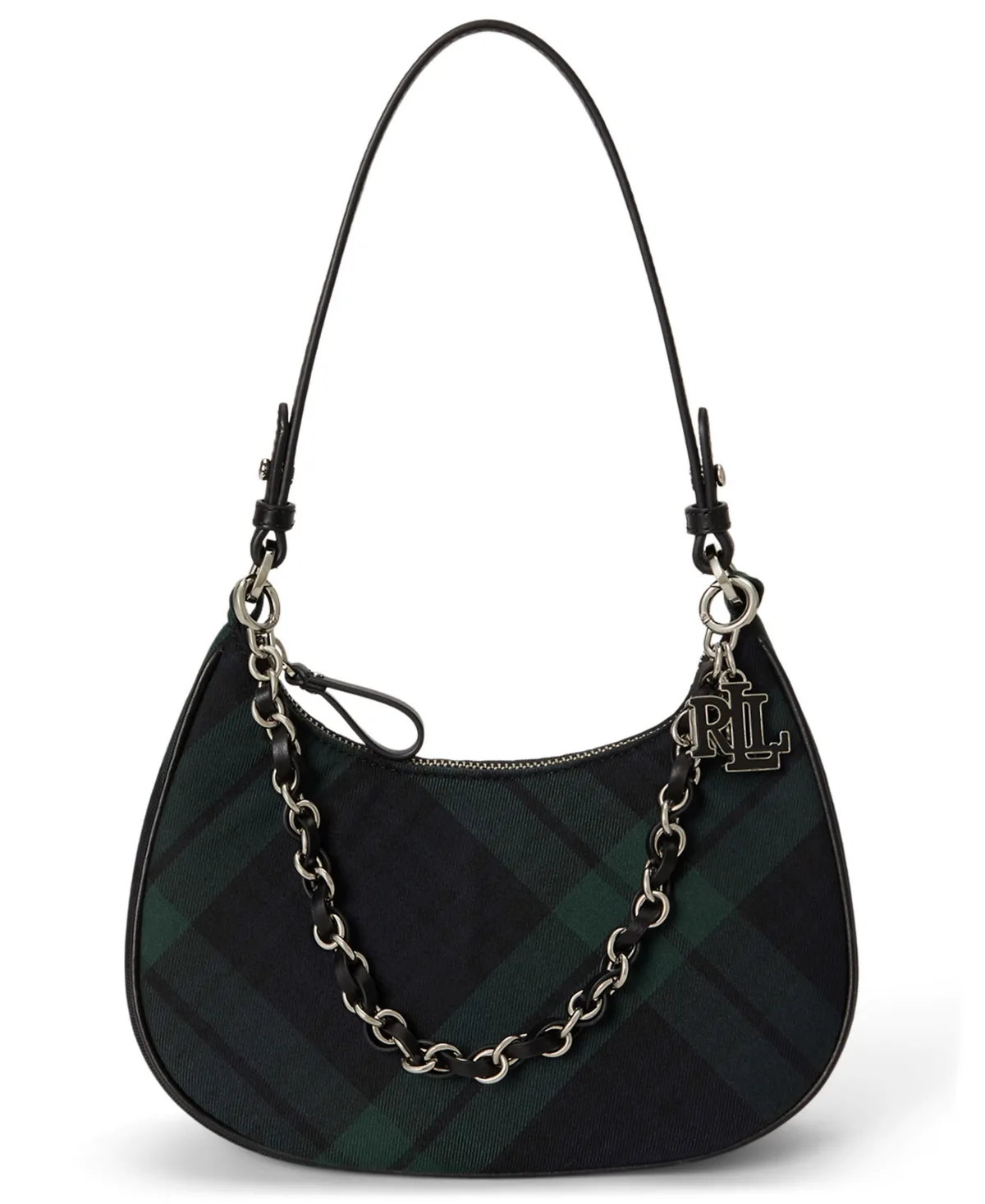 Lauren Ralph Lauren Yarn-Dyed Marcy Small Zip Shoulder Handbag by Ralph Lauren