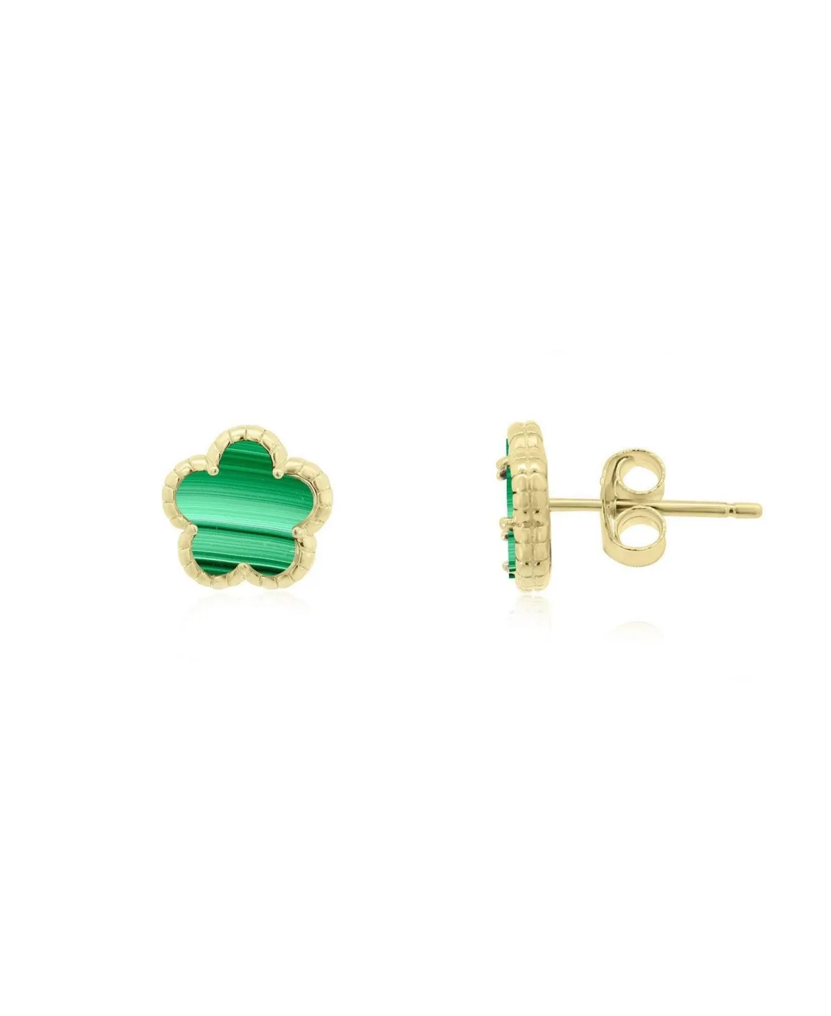 Spring Flower Stud Earrings 14K Gold-Plated Sterling Silver by The Lovery