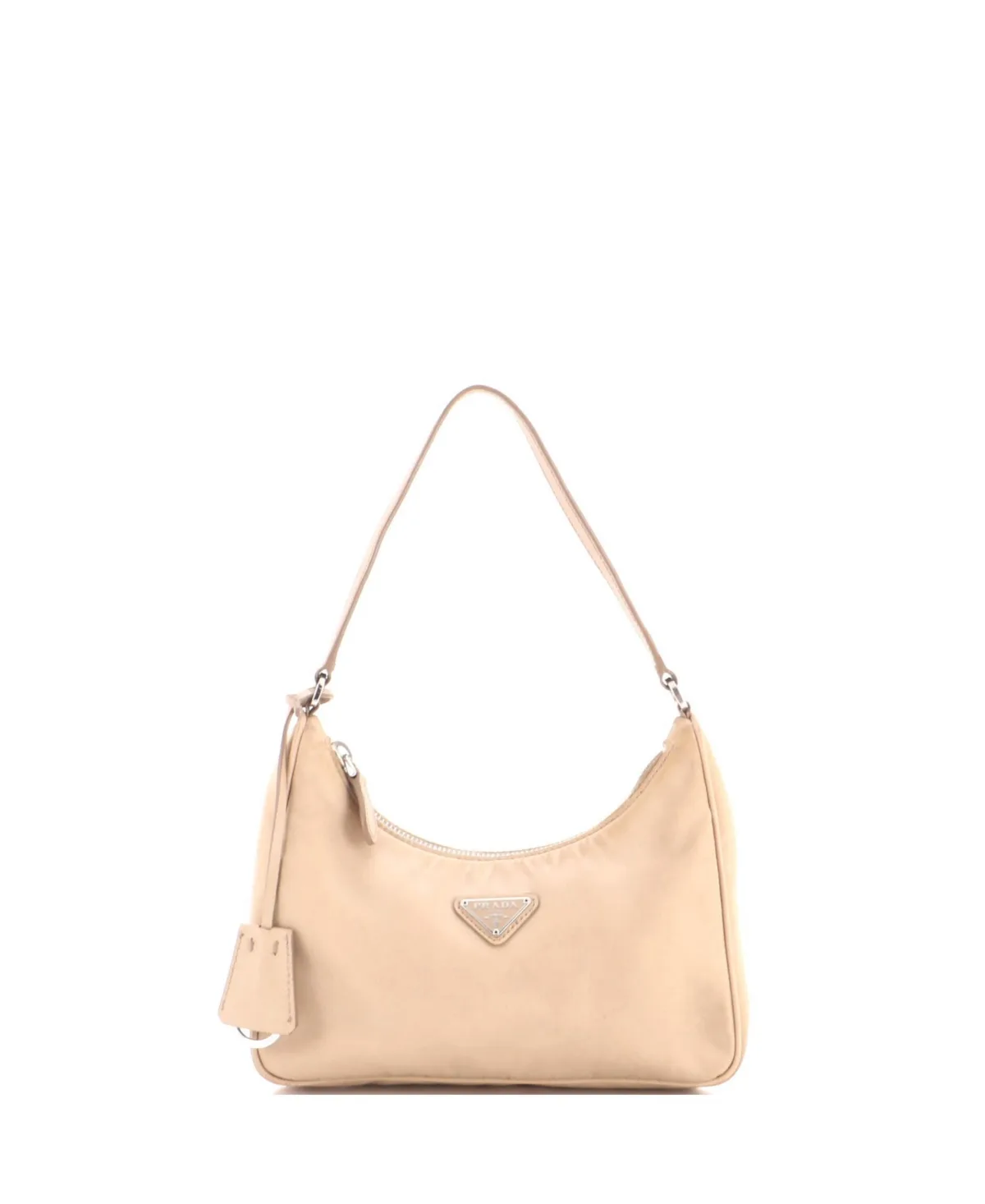 Pre-Owned Mini Re-Edition 2005 Hobo Tessuto with Saffiano Leather by Prada