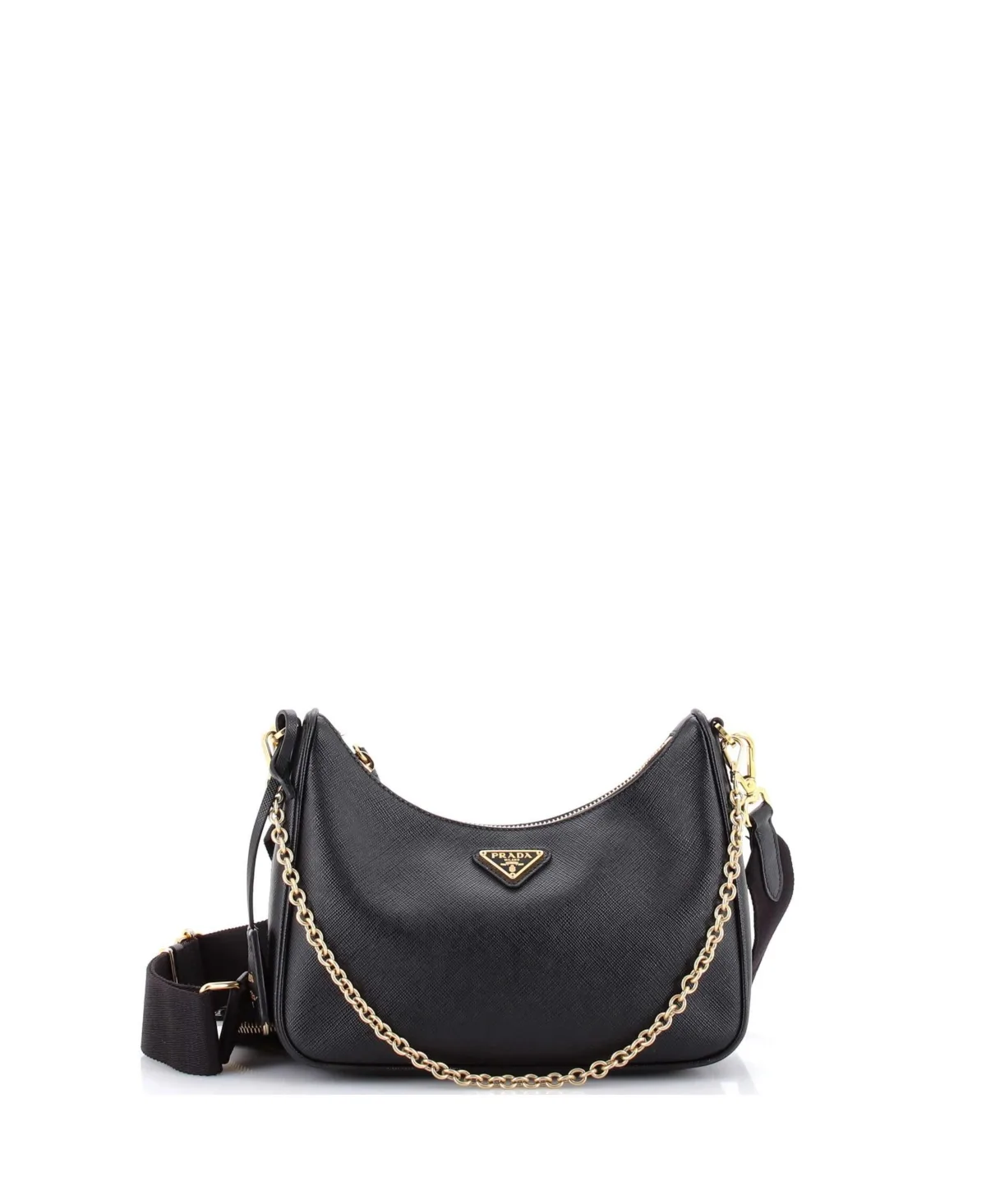 Pre-Owned Re-Edition 2005 Small Saffiano Leather Shoulder Bag, 9 W x 5 H x 2.5 D