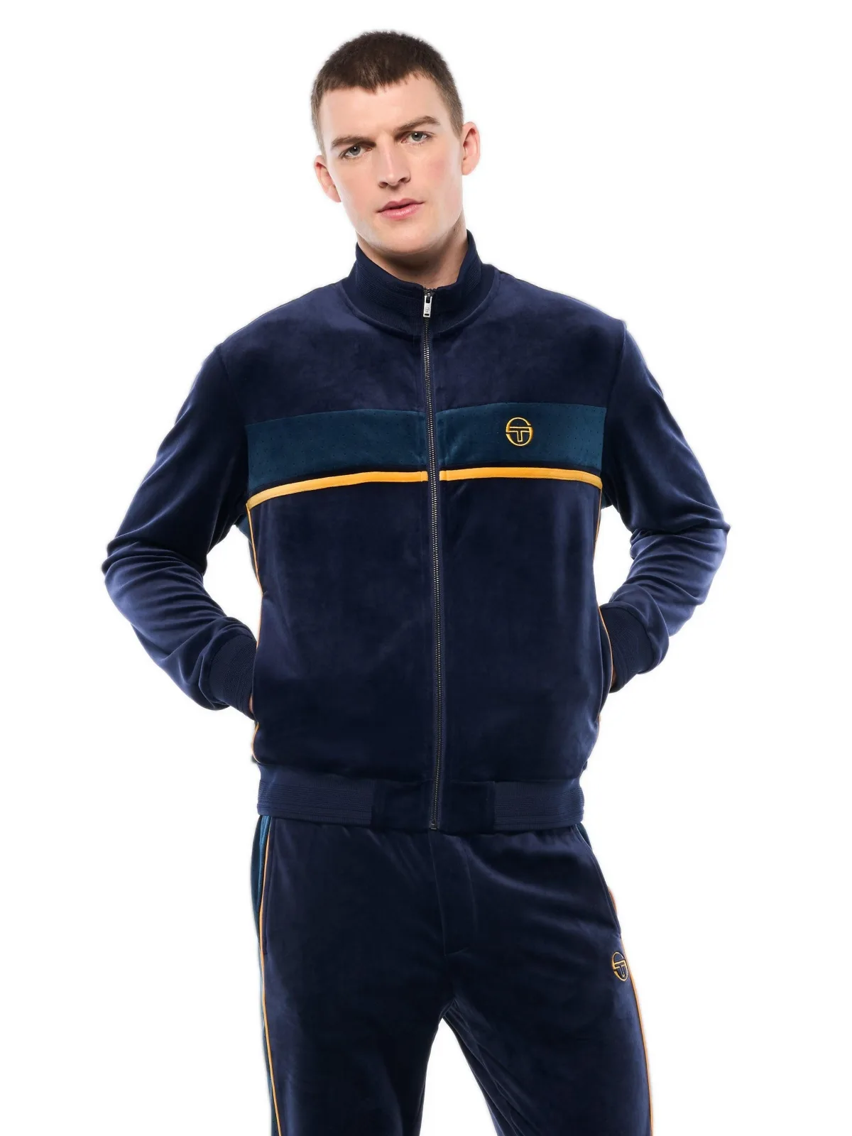 Forato Velour Track Jacket by Sergio Tacchini