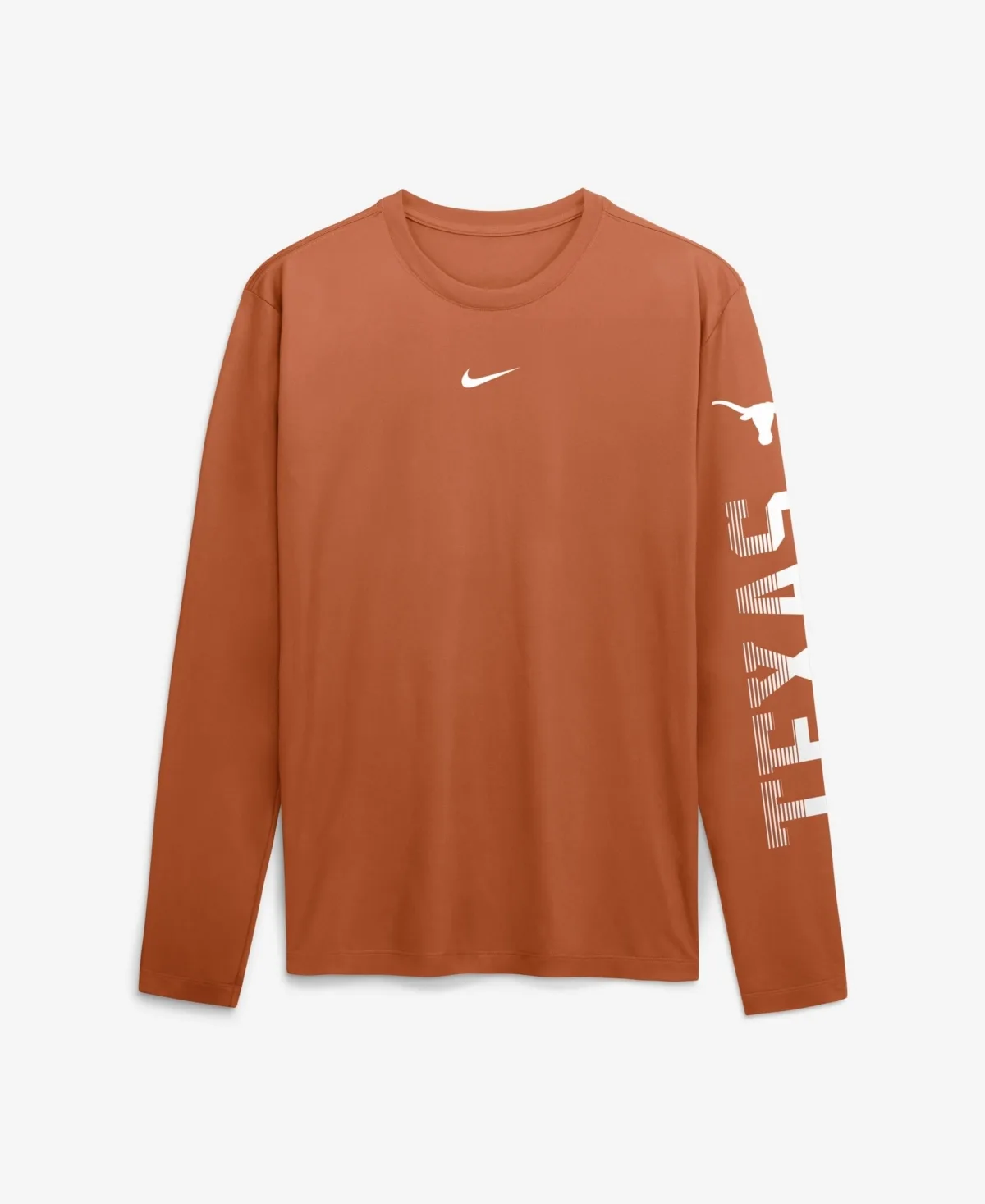 Texas Longhorns Primetime Logo Sleeve Legend Dri-Fit Long Sleeve T-Shirt by Nike