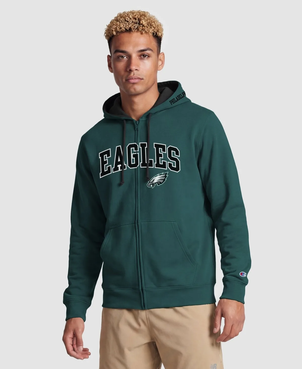 Philadelphia Eagles Full-Zip Graphic Hoodie by Champion