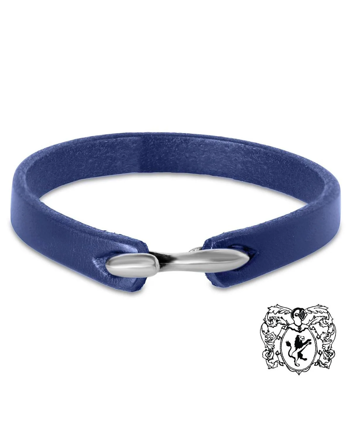 Refined Genuine Leather and Stainless Steel Bracelet by Bruno Magli