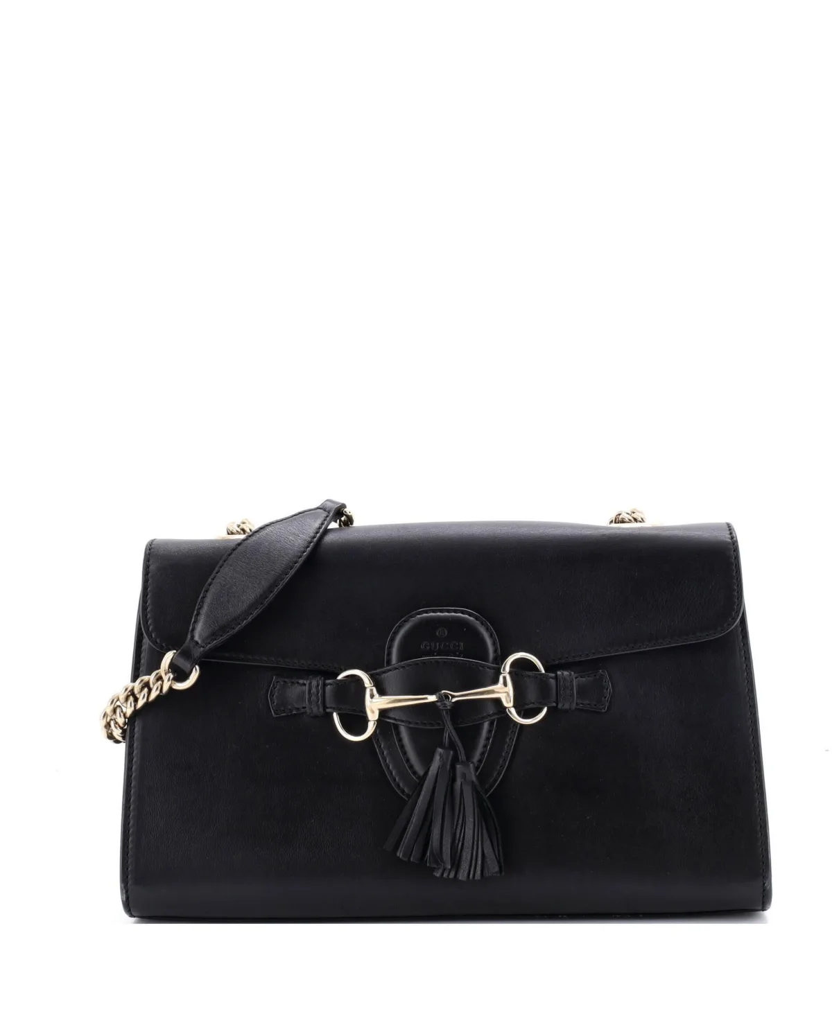 Pre-Owned Gucci Medium Emily Chain Flap Bag Leather by Gucci