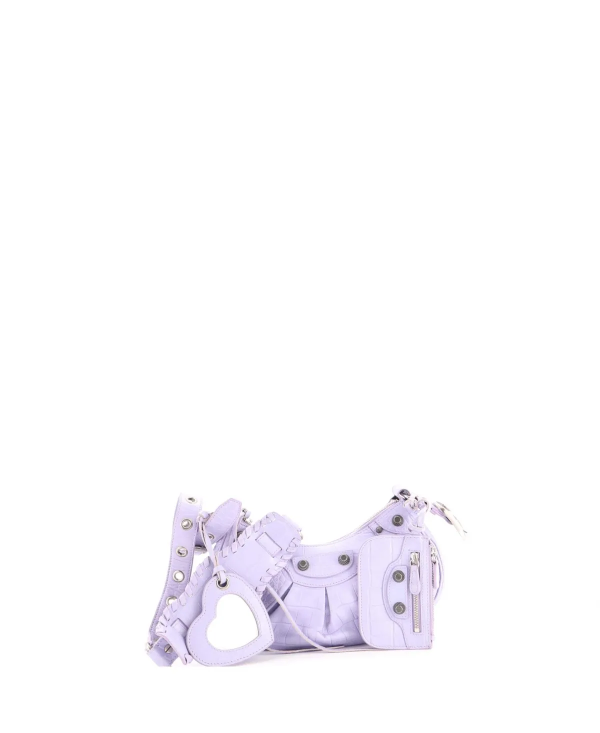 Pre-Owned Balenciaga Xs Le Cagole Giant Studs Shoulder Bag Embossed Leather by Balenciaga