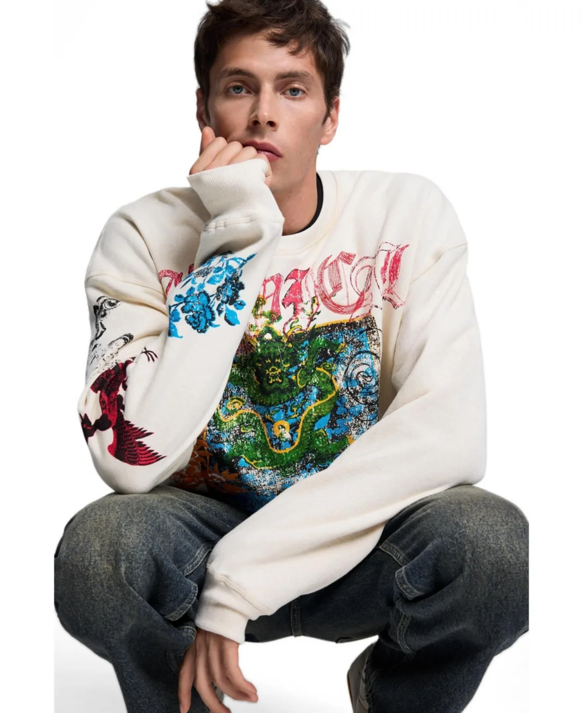 Printed Sweatshirt Japan by Desigual