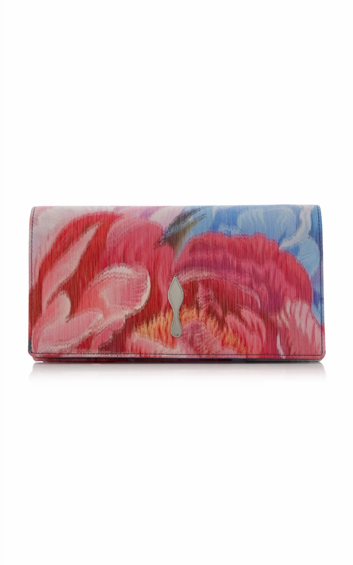 Bettina Peony-Printed Crepe Clutch by Christian Louboutin