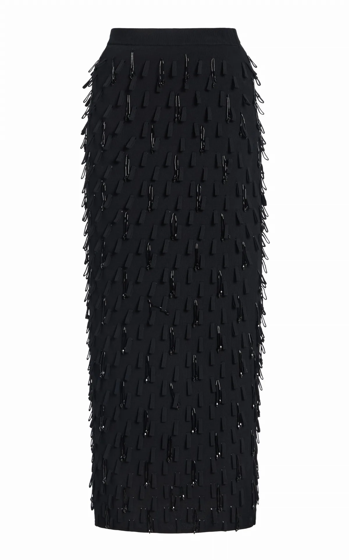 Bree Bead-Embellished Knit Midi Skirt