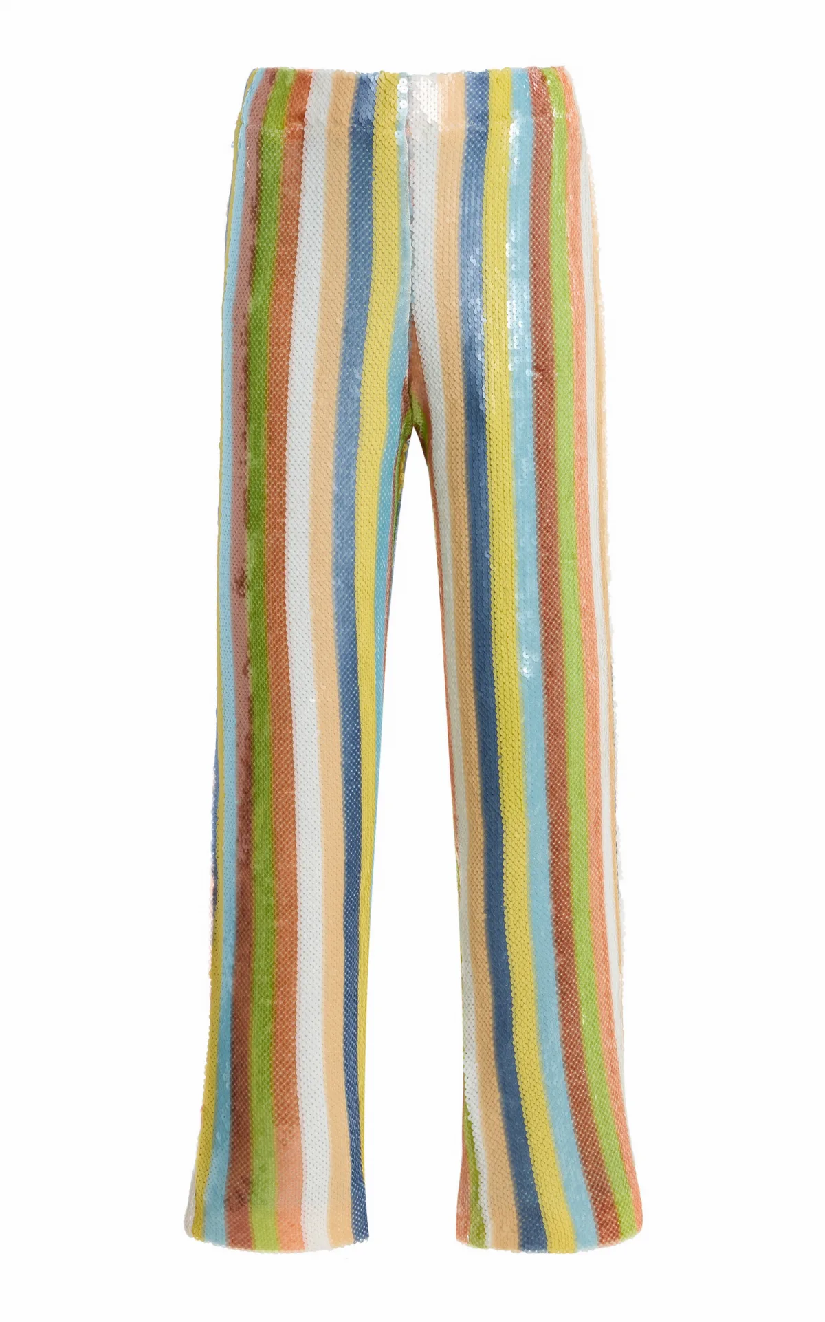 La Isla Sequinned Straight-Leg Pants by LA VESTE