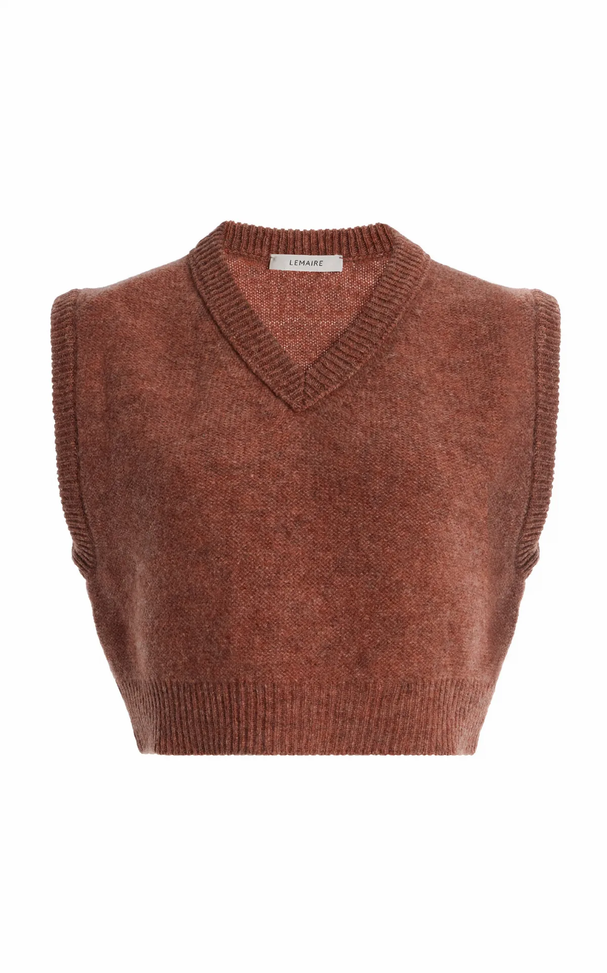 V-Neck Wool Sweater Vest by Lemaire
