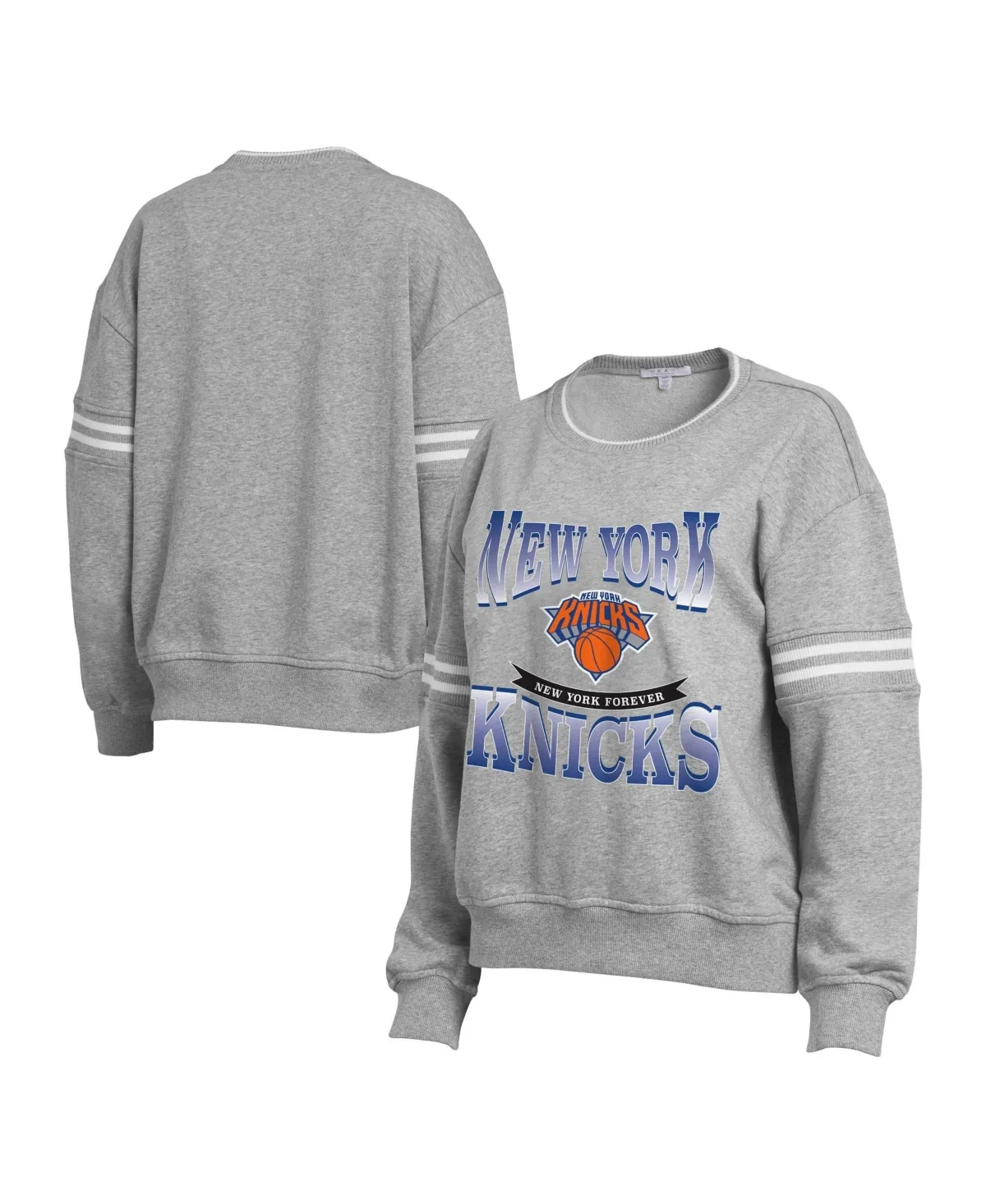 New York Knicks Crest Crew Sweatshirt by Wear by Erin Andrews
