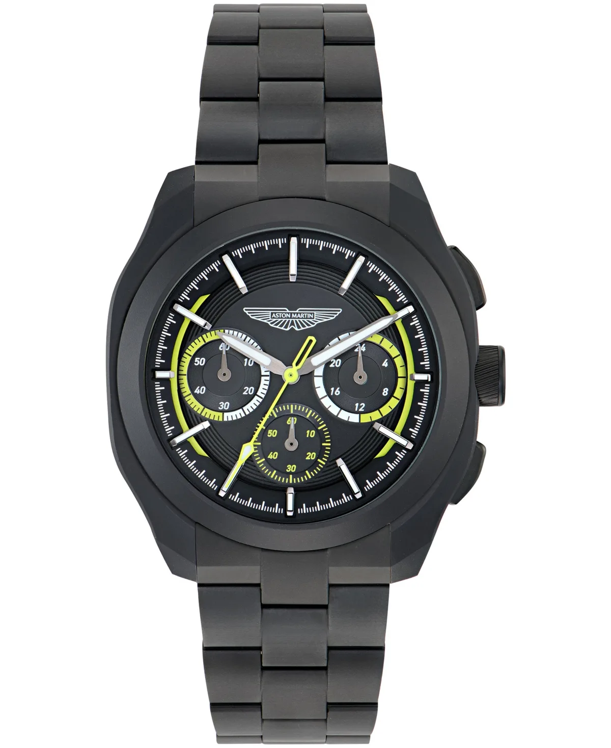 Quartz Three-Hand Black Ceramic Bracelet Watch 42mm by Aston Martin
