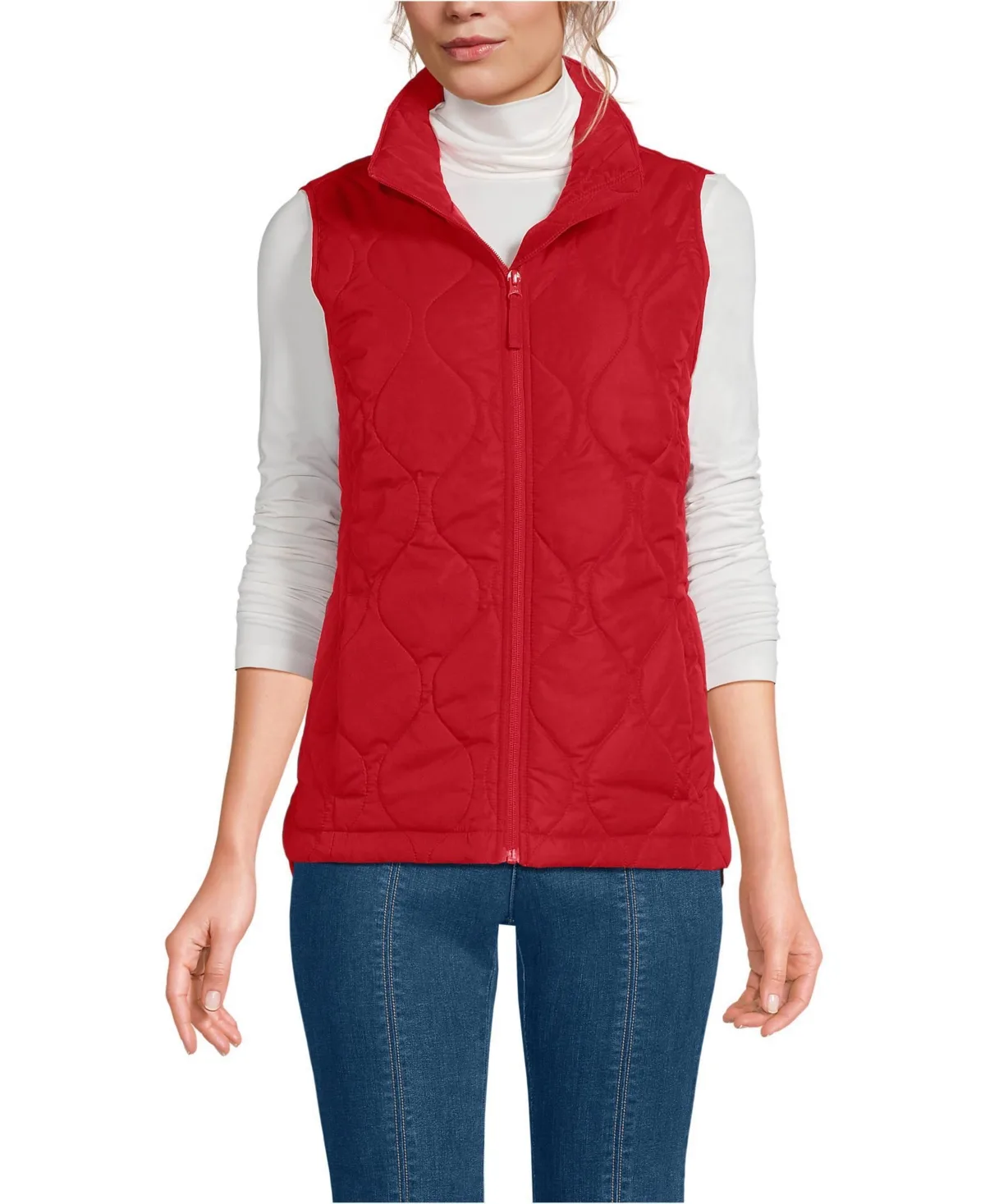 FeatherFree Quilted Insulated Vest by Lands' End