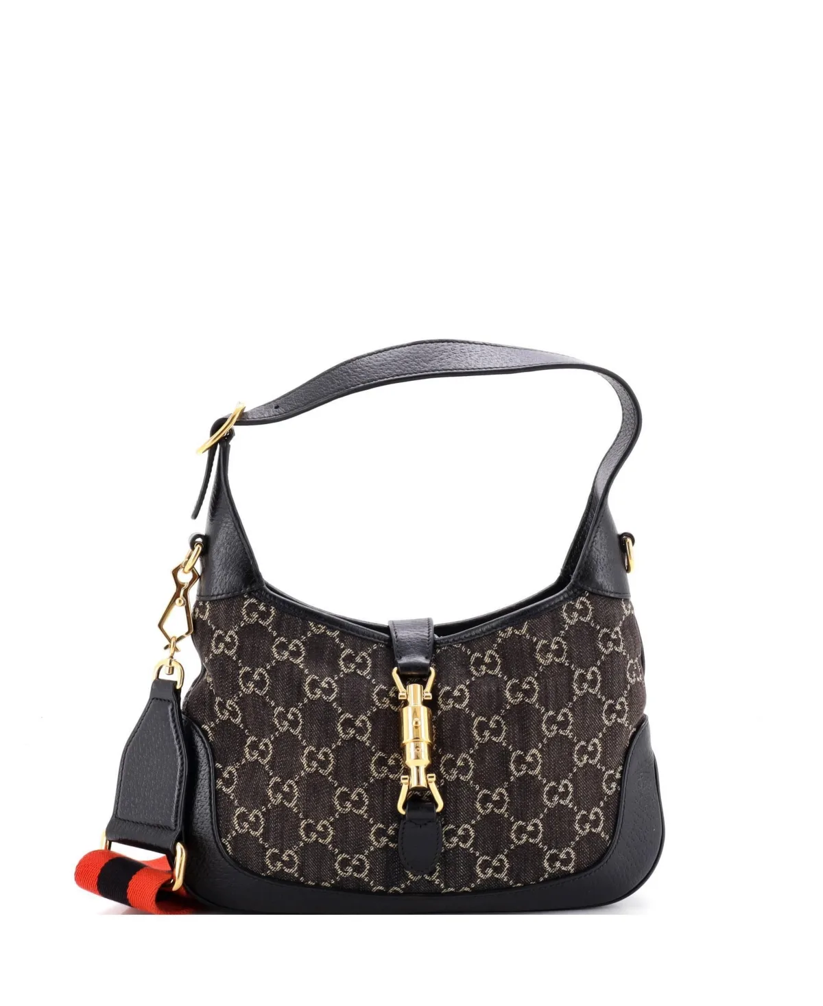 Pre-Owned Gucci Small Jackie 1961 Hobo Gg Denim