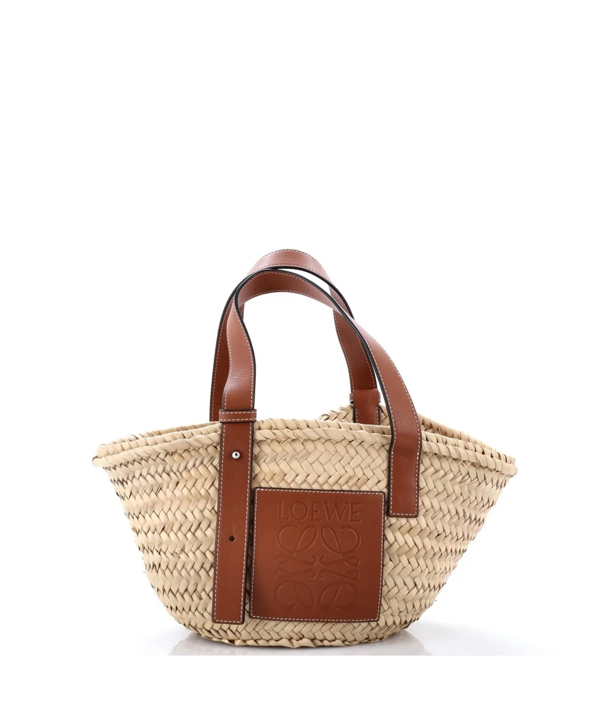 Pre-Owned Loewe Small Basket Tote Raffia