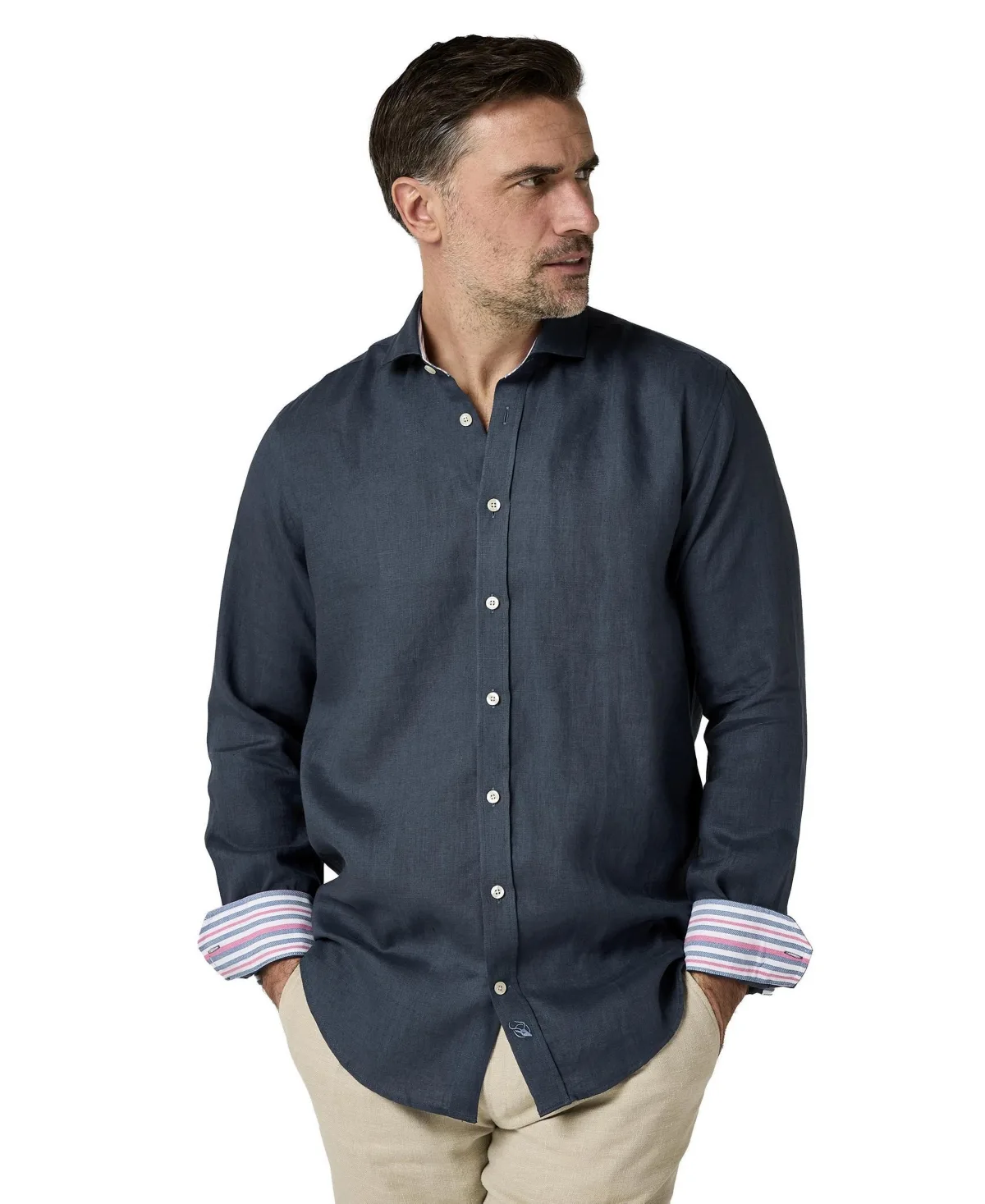 Classic Linen Long Sleeve Shirt by Koy Clothing