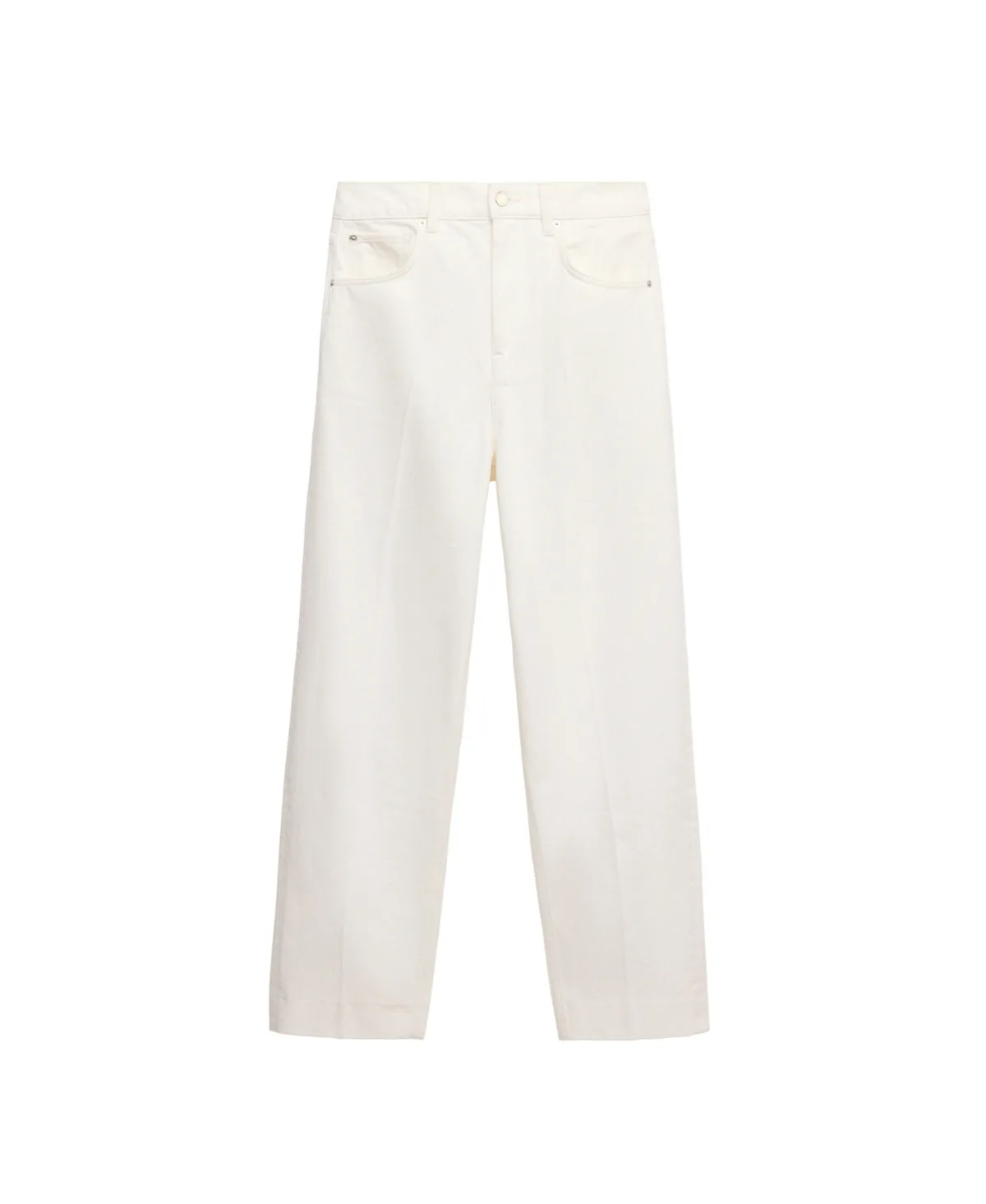 High-Rise Cropped Balloon-Leg Jeans by Mango