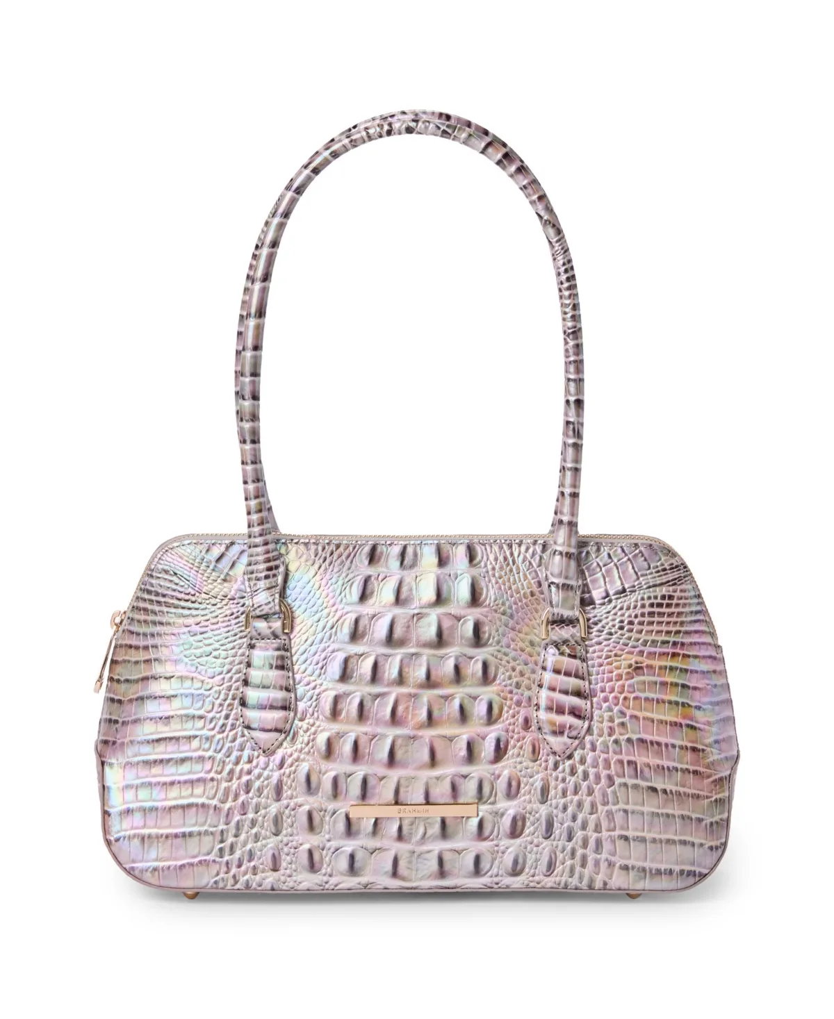 Jennifer Melbourne Medium Leather Satchel Handbag by Brahmin