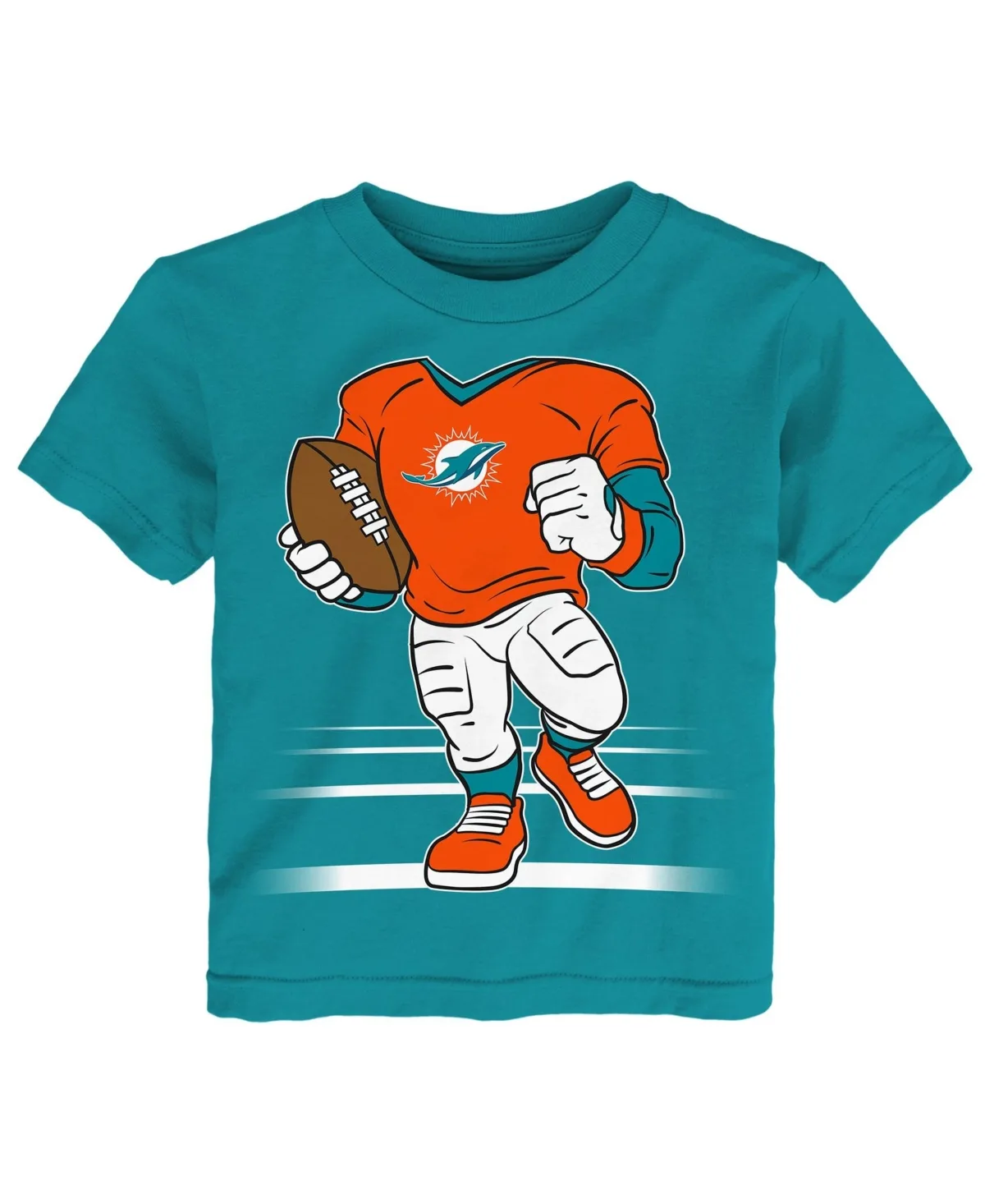 Miami Dolphins Regular-Fit Crewneck Screen-Print T-Shirt by Outerstuff