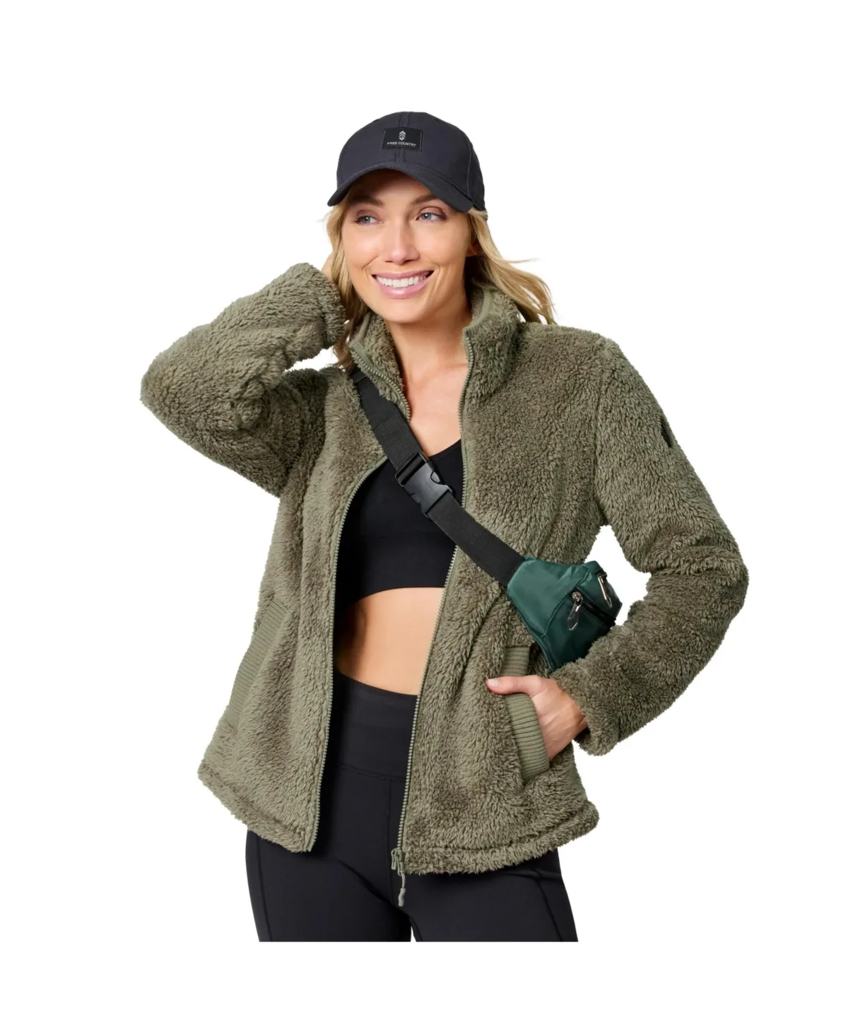 Sierra Sherpa Pile Zip Up Jacket by Free Country