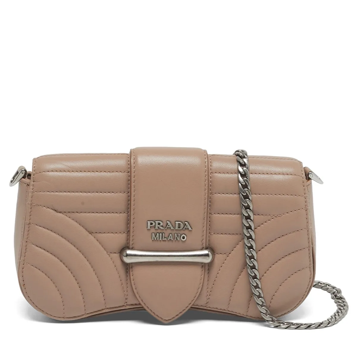 Pre-Owned Prada Sidonie Quilted Leather Chain Crossbody Bag by Prada