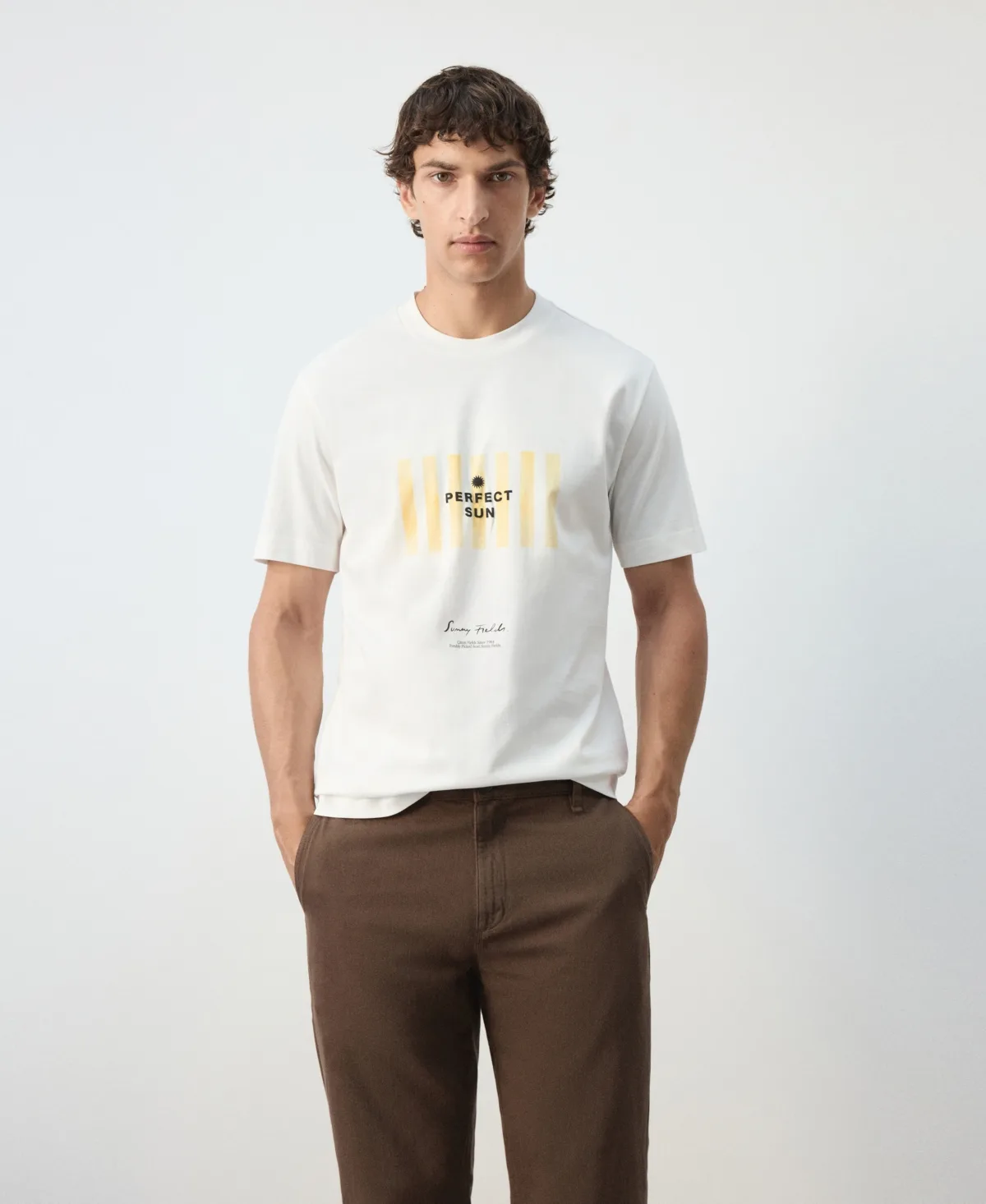 Graphic Regular-Fit Cotton T-Shirt by Mango