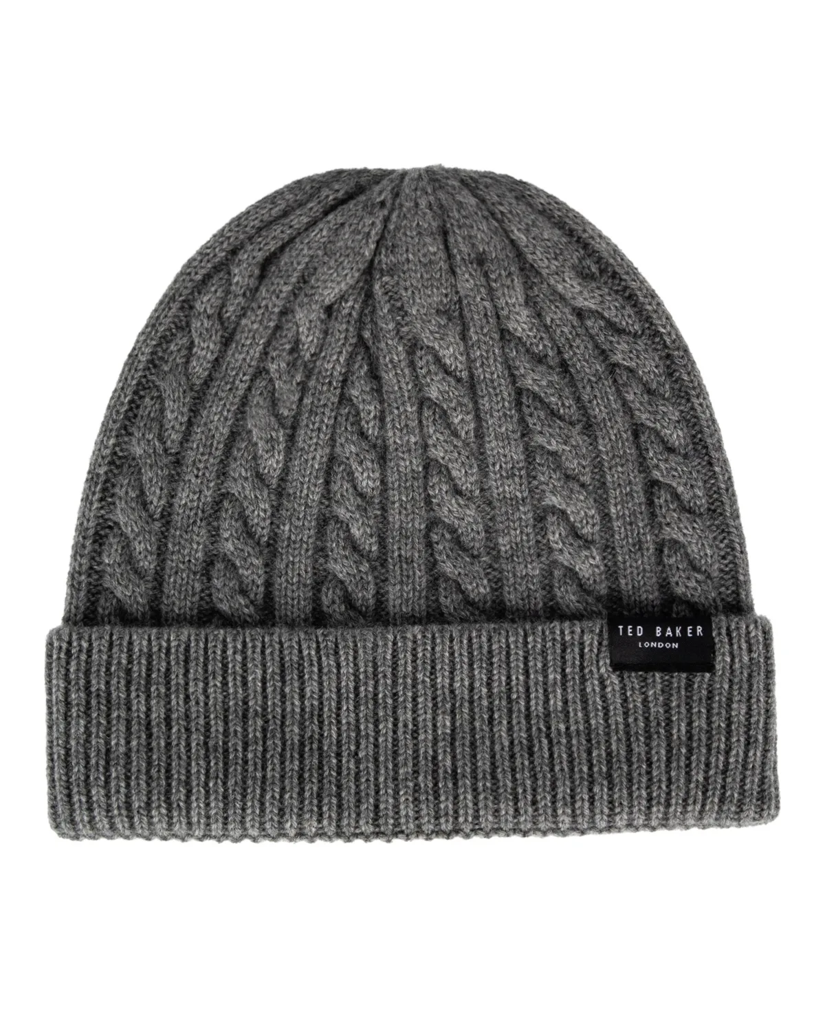Cable-Knit Wool-Cashmere Blend Beanie by Ted Baker