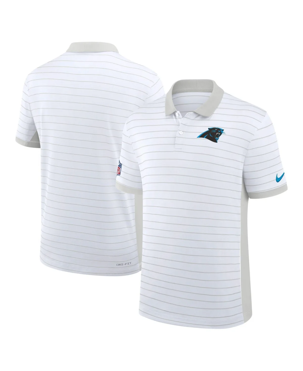 Carolina Panthers Sideline Victory Stripe Dri-Fit Polo Shirt by Nike
