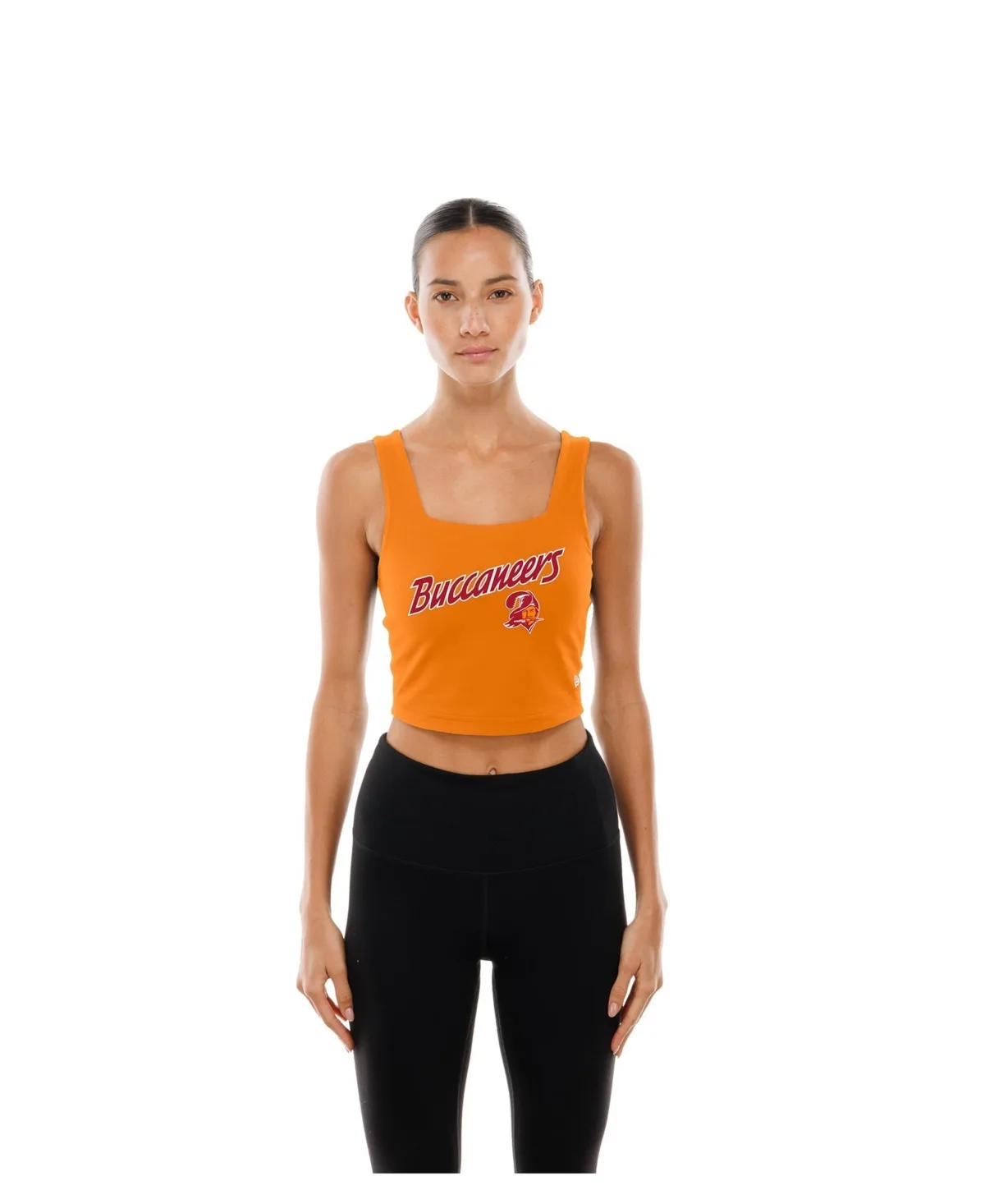 Tampa Bay Buccaneers Reversible Cropped Sport Classics Tank Top by New Era