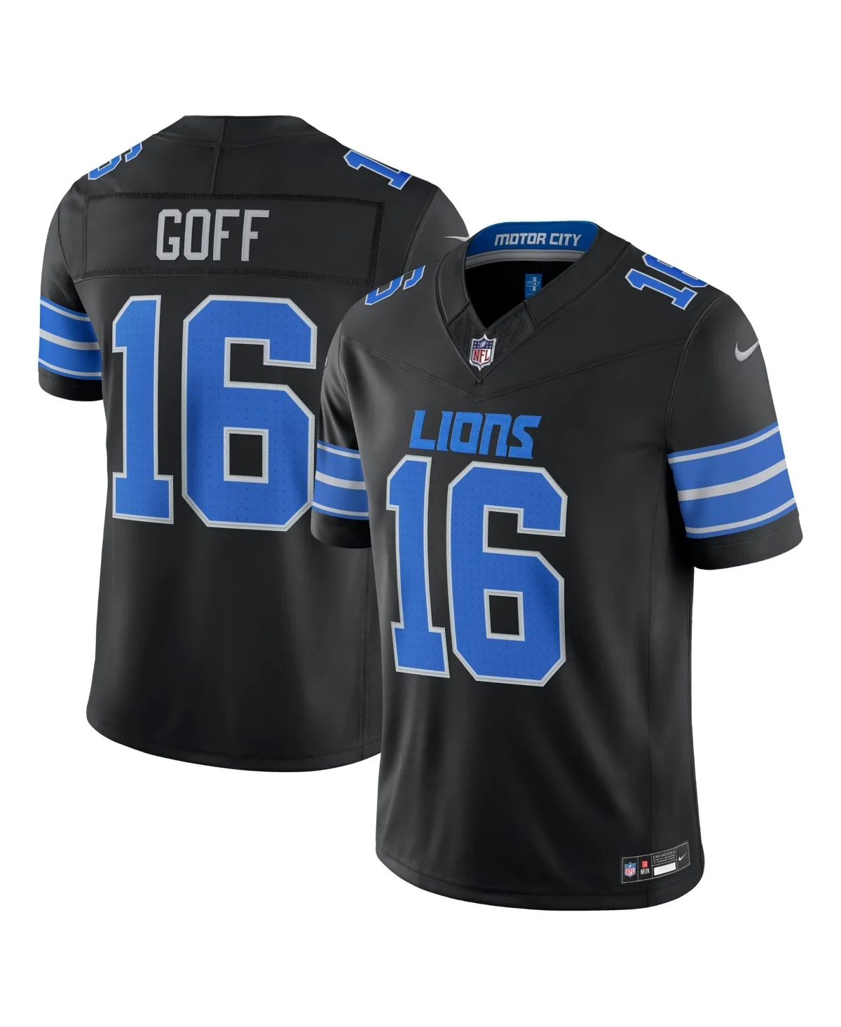 Jared Goff Detroit Lions Alternate Vapor F.u.s.e. Stitched Limited Jersey by Nike