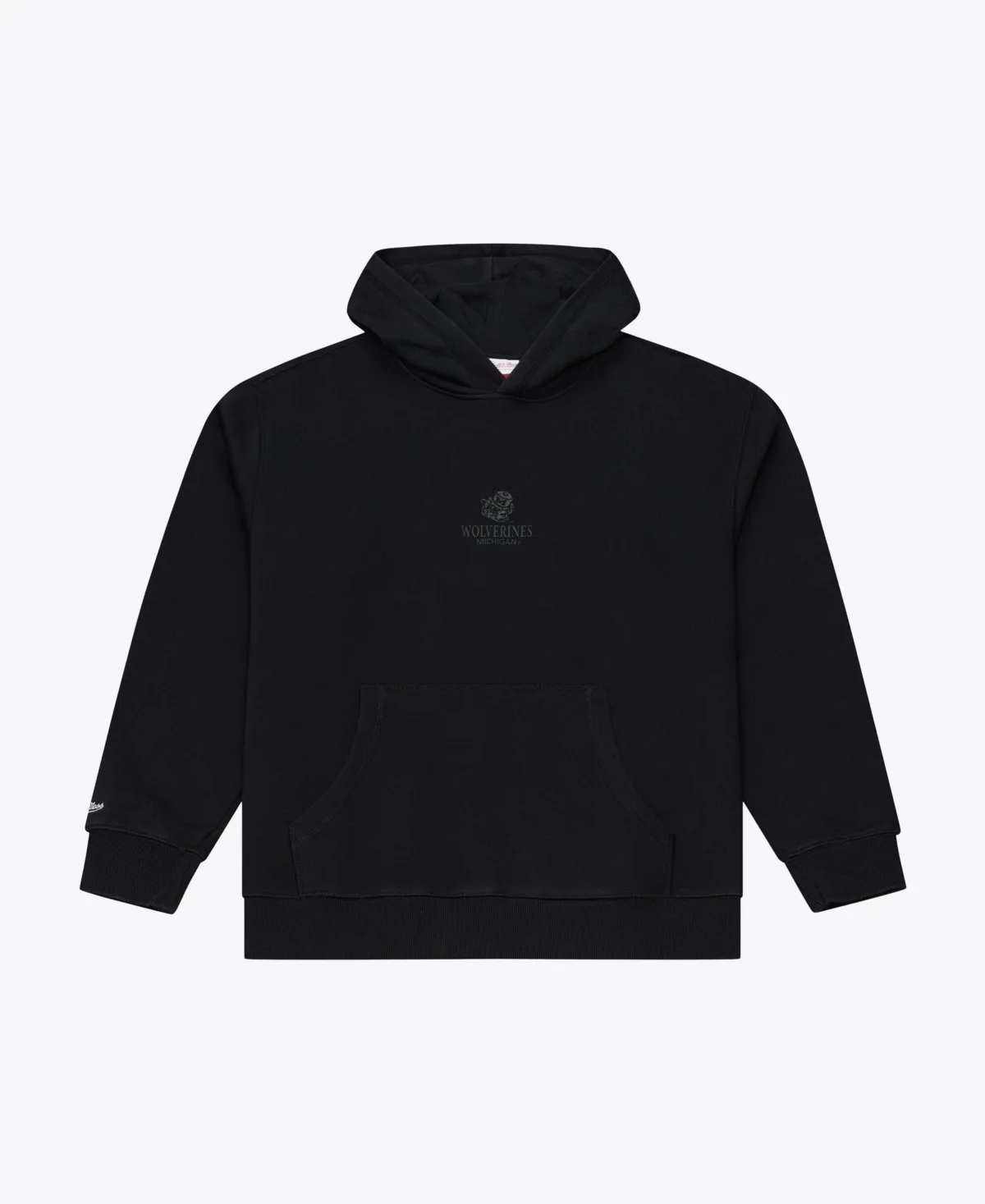 Monochrome Icon Fleece-Lined Graphic Kangaroo-Pocket Hoodie
