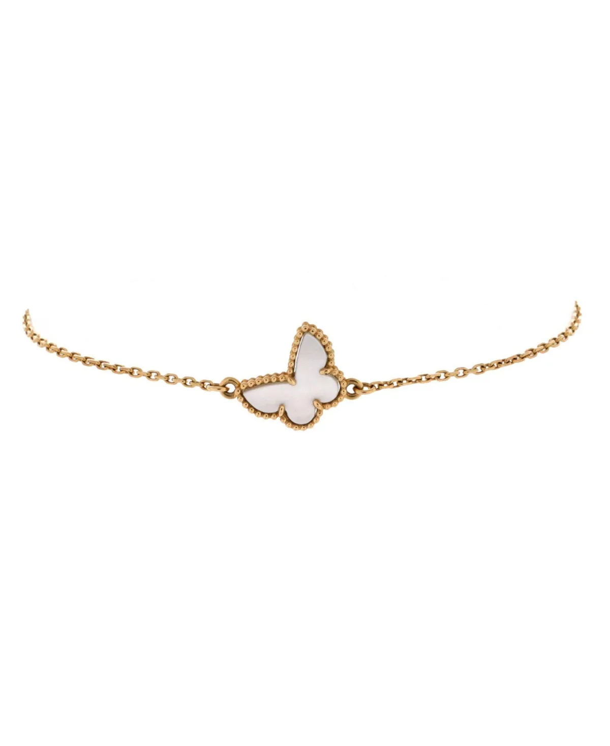 Pre-Owned Van Cleef & Arpels Sweet Alhambra Butterfly Bracelet - 18k Yellow Gold by Pre Owned Van Cleef & Arpels